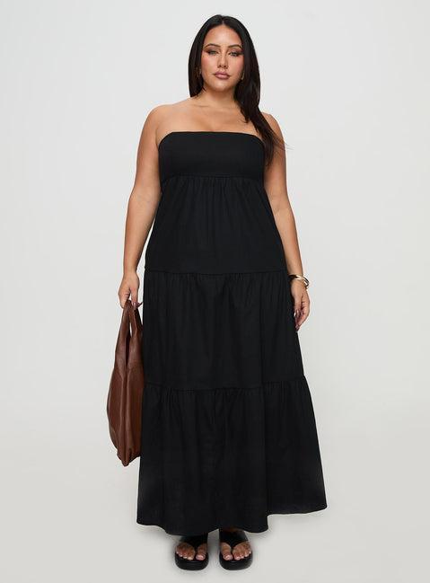 Osment Maxi Dress Black Curve Product Image