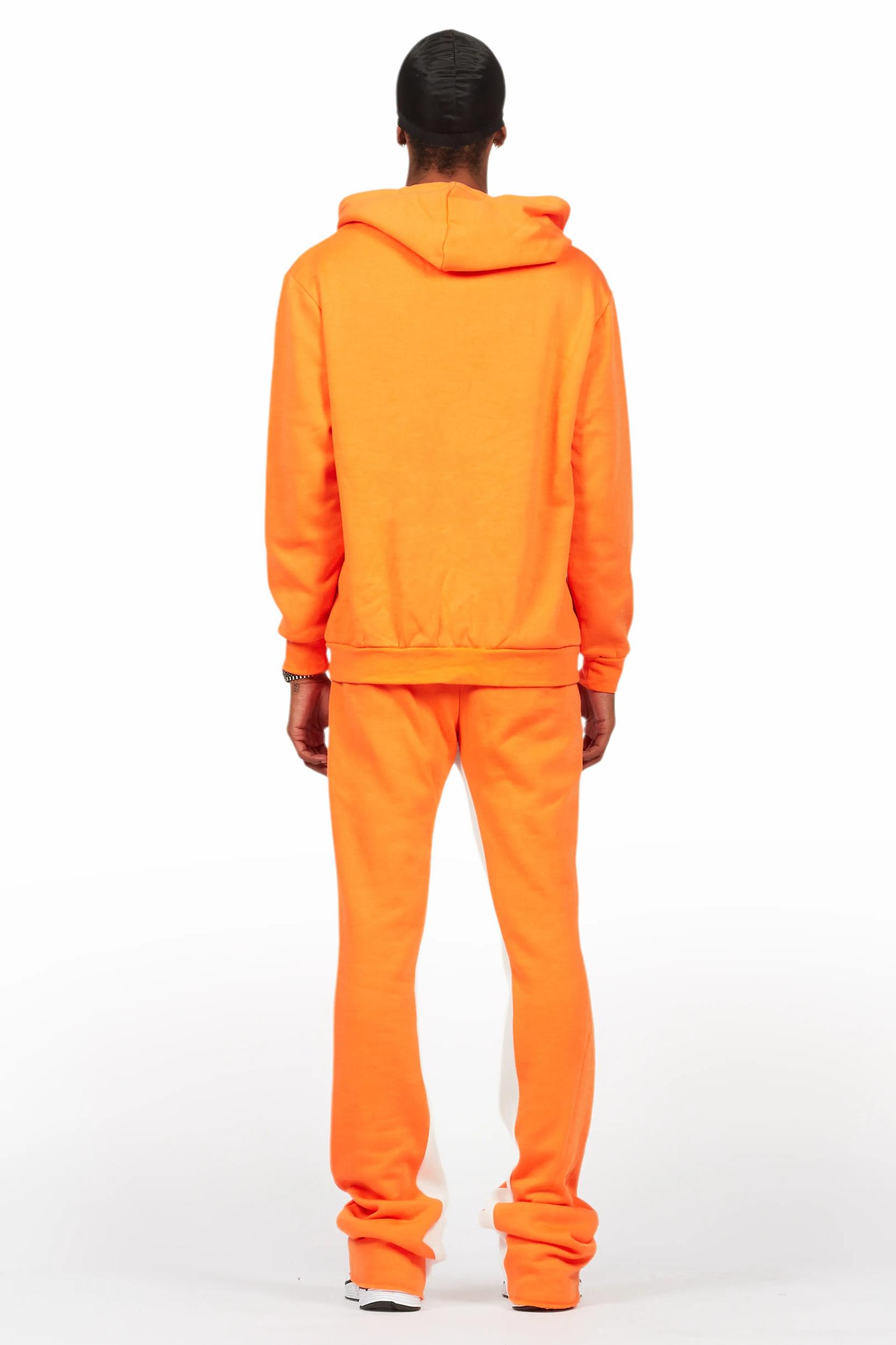 Lake Orange Hoodie/Baggy Track Pant Set Male Product Image