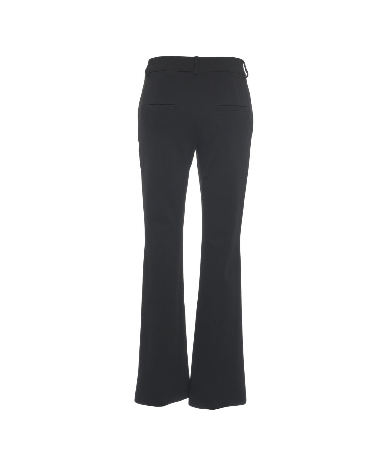 Flared trousers with stitched creases Product Image