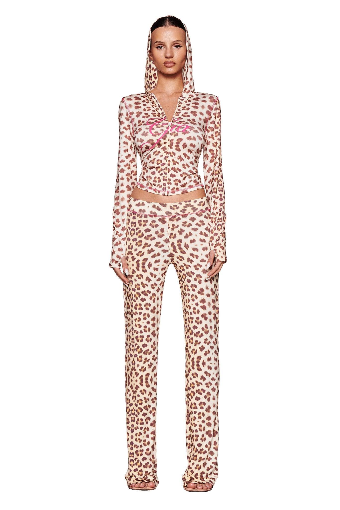 BLARE HOODIE - NEUTRAL : LEOPARD : WILD CARD Product Image