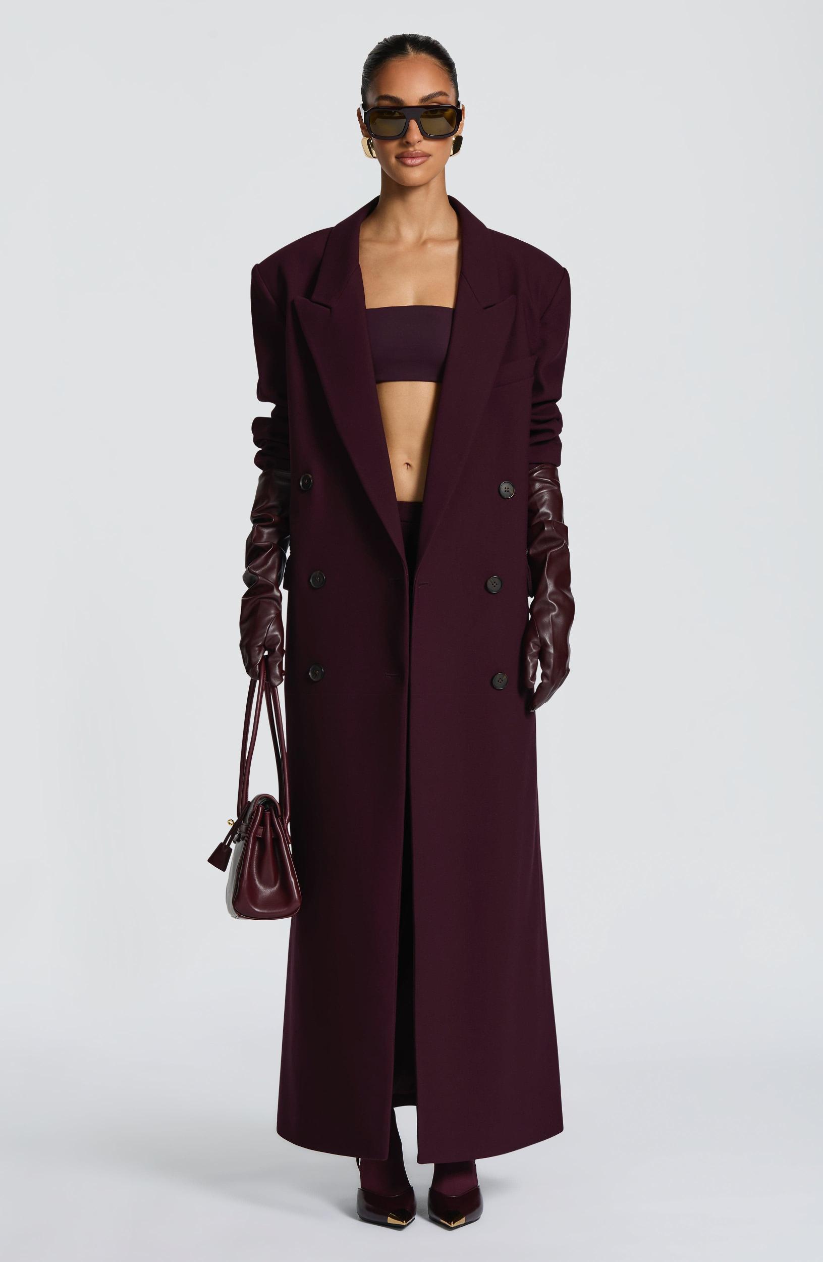 Michelle Coat - Plum Product Image