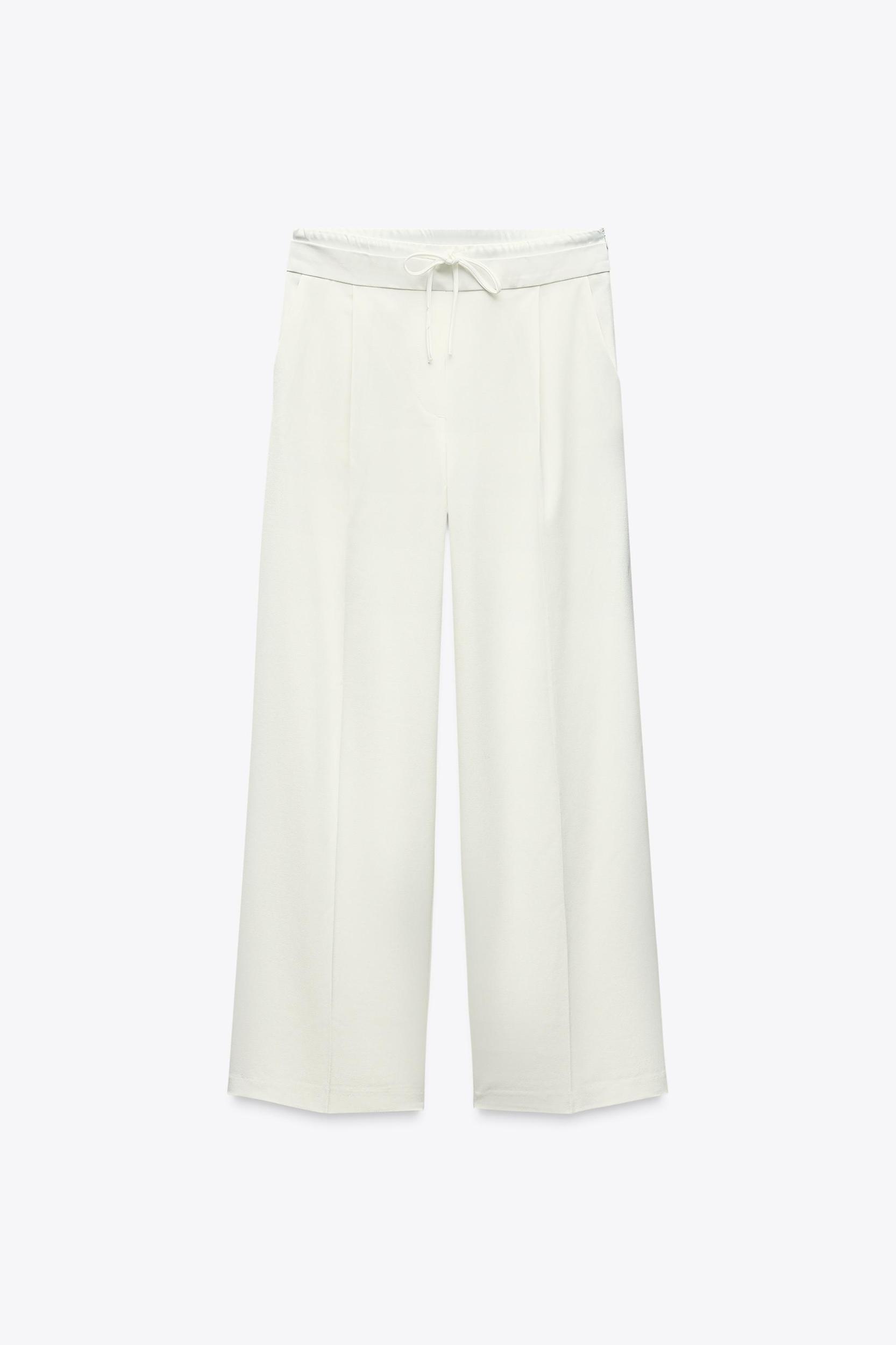 DOUBLE WAIST WIDE LEG PANTS Product Image