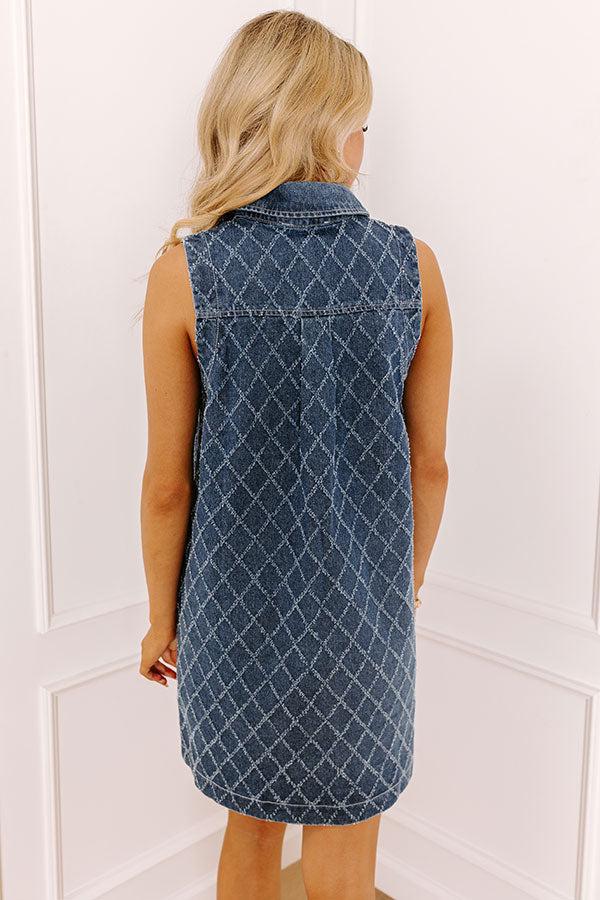 Modern Muse Denim Mini Dress Product Image