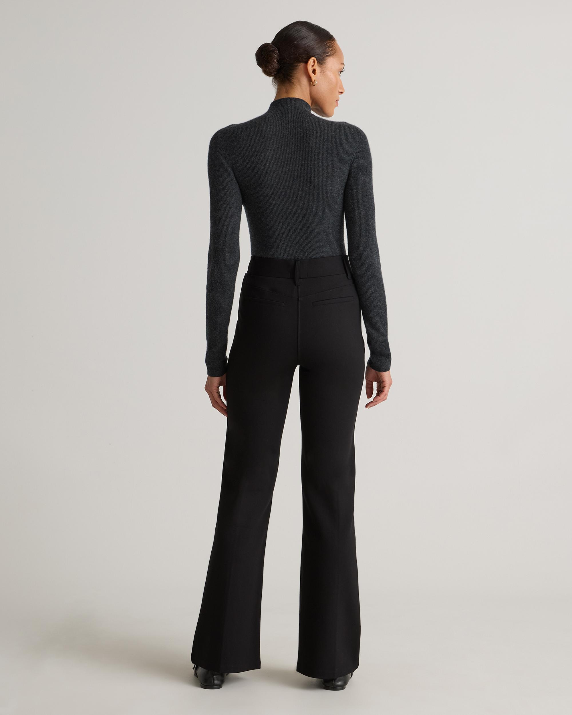 Quince | Women's Ultra-Stretch Ponte Flare Leg Pants Size XL, Rayon Product Image