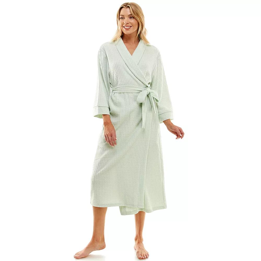 Women's Croft & Barrow® Waffle-Knit Kimono Robe,  Product Image
