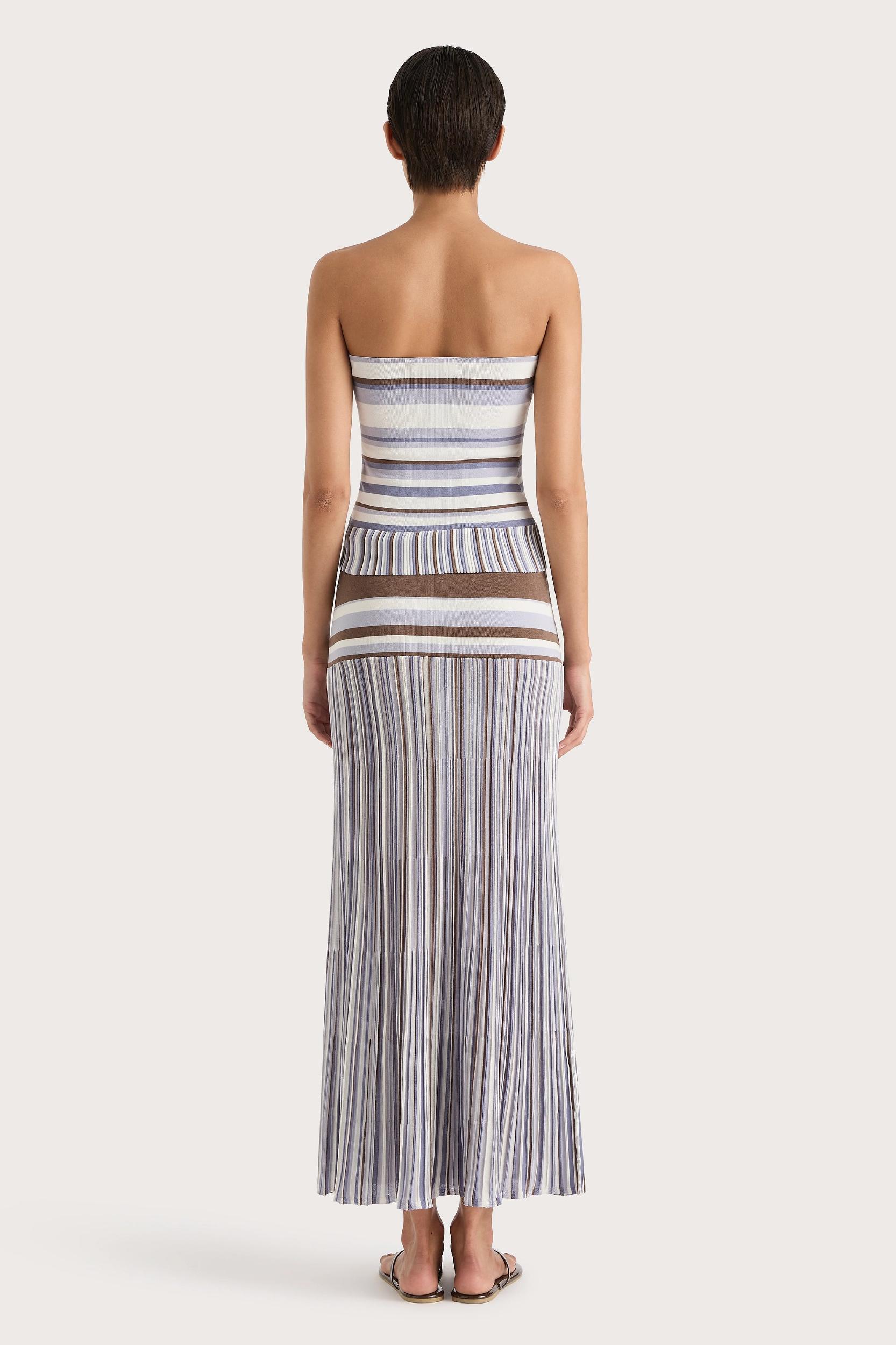 Citara Skirt Pale Blue Stripe Product Image