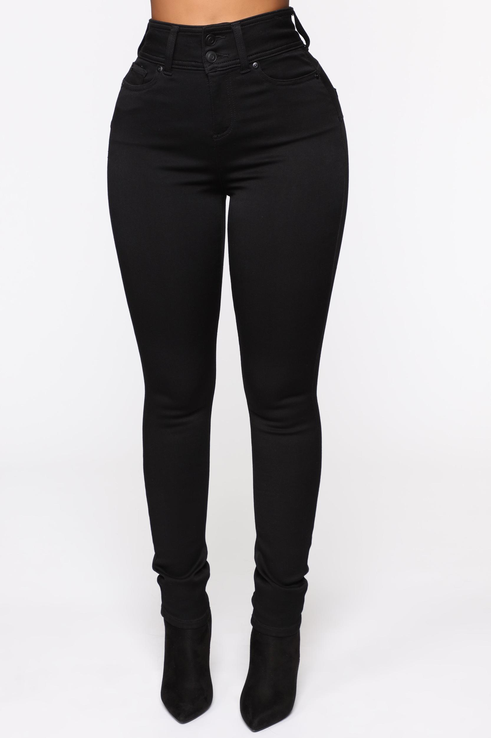 Snatch Me Tight Booty Lifter Skinny Jeans - Black Product Image