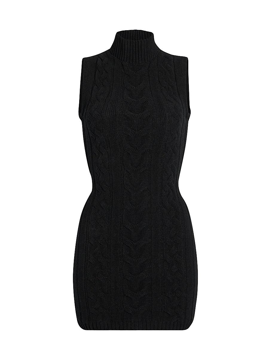Womens Julissa Cable Knit Mini Dress Product Image