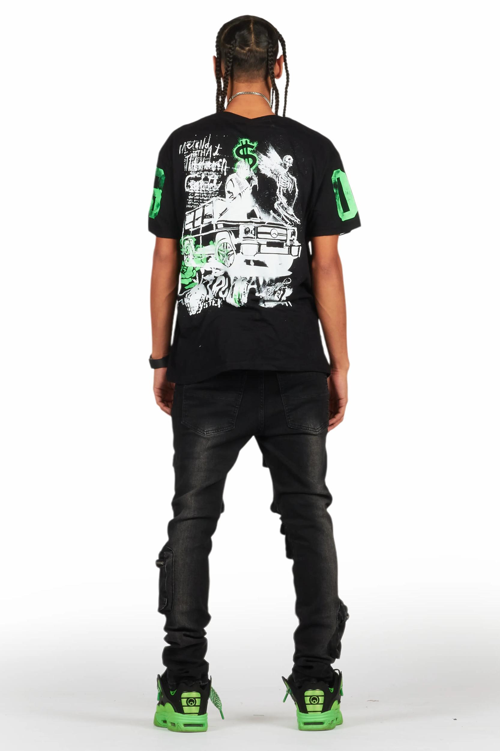 Korol Black Skinny Fit Jean Male Product Image