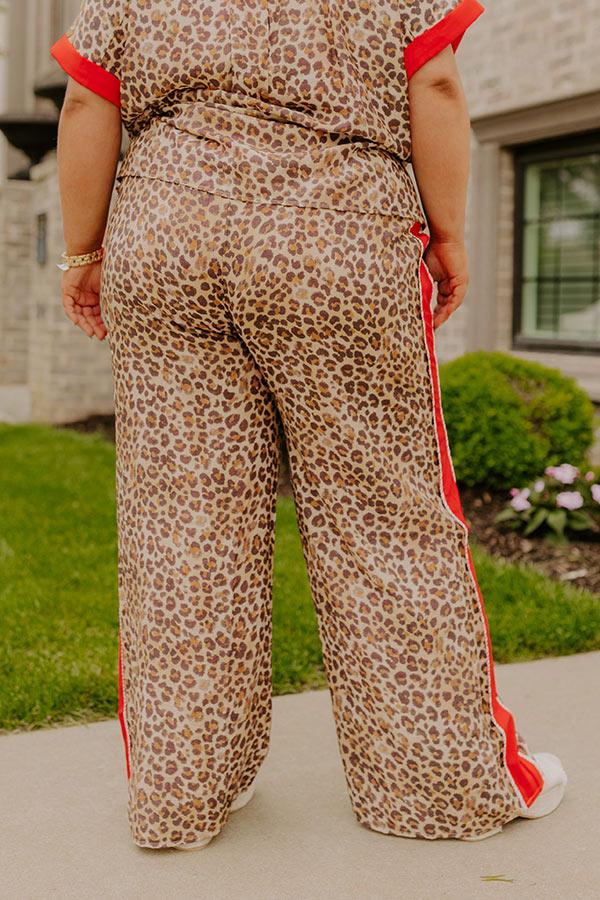 Concrete Jungle High Waist Leopard Pants Curves Product Image