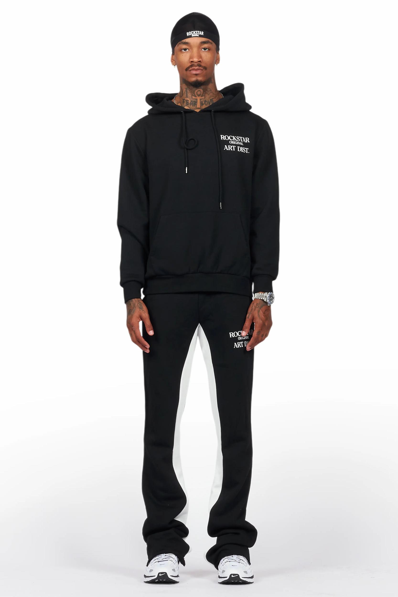 Briggs Black Hoodie/Baggy Fit Pant Set Male Product Image