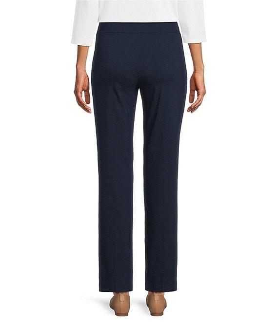 Allison Daley Petite Size Stretch Pull-On Straight Leg Pants Product Image