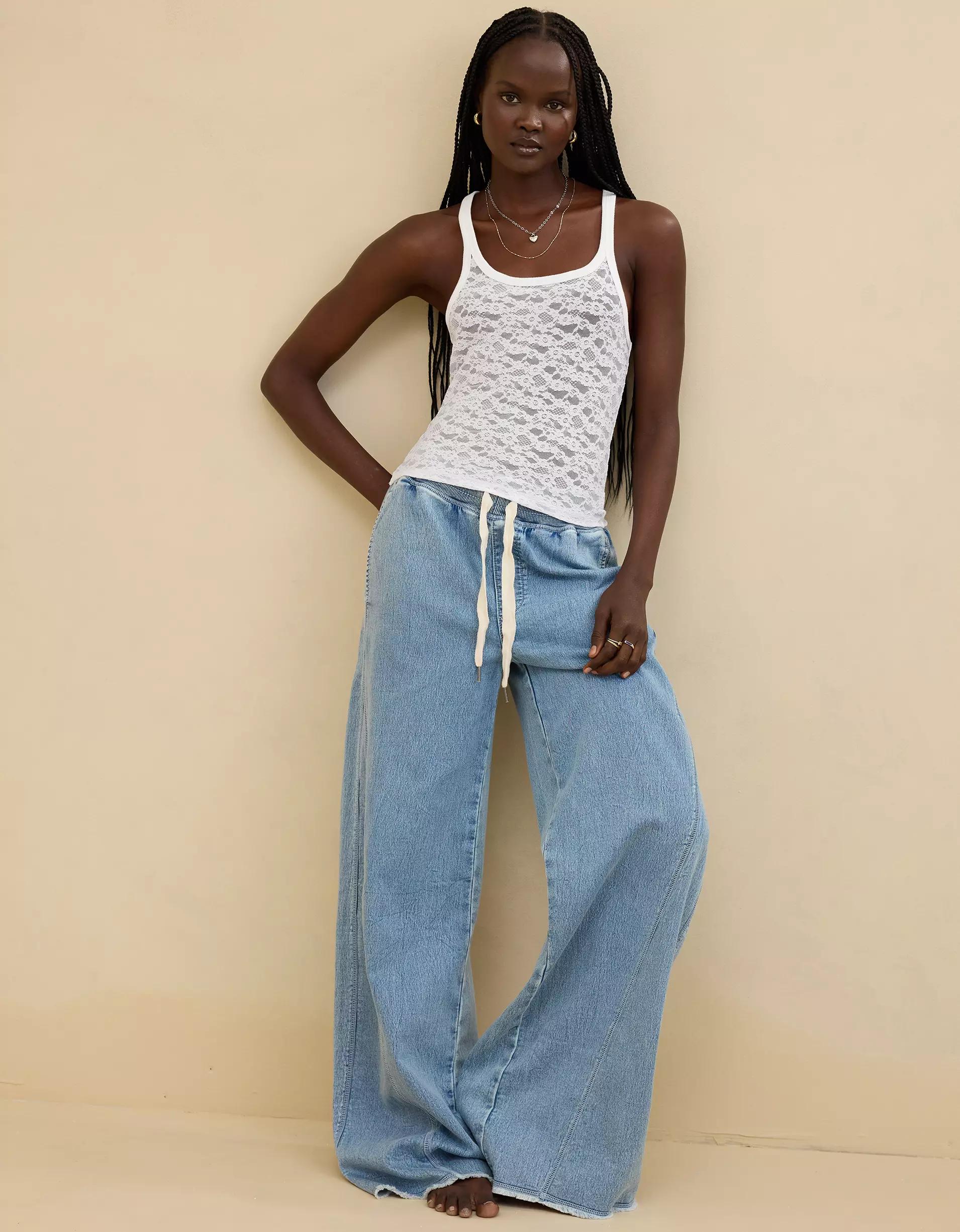 Aerie Easy Does It Vintage Lace Tank Top Product Image