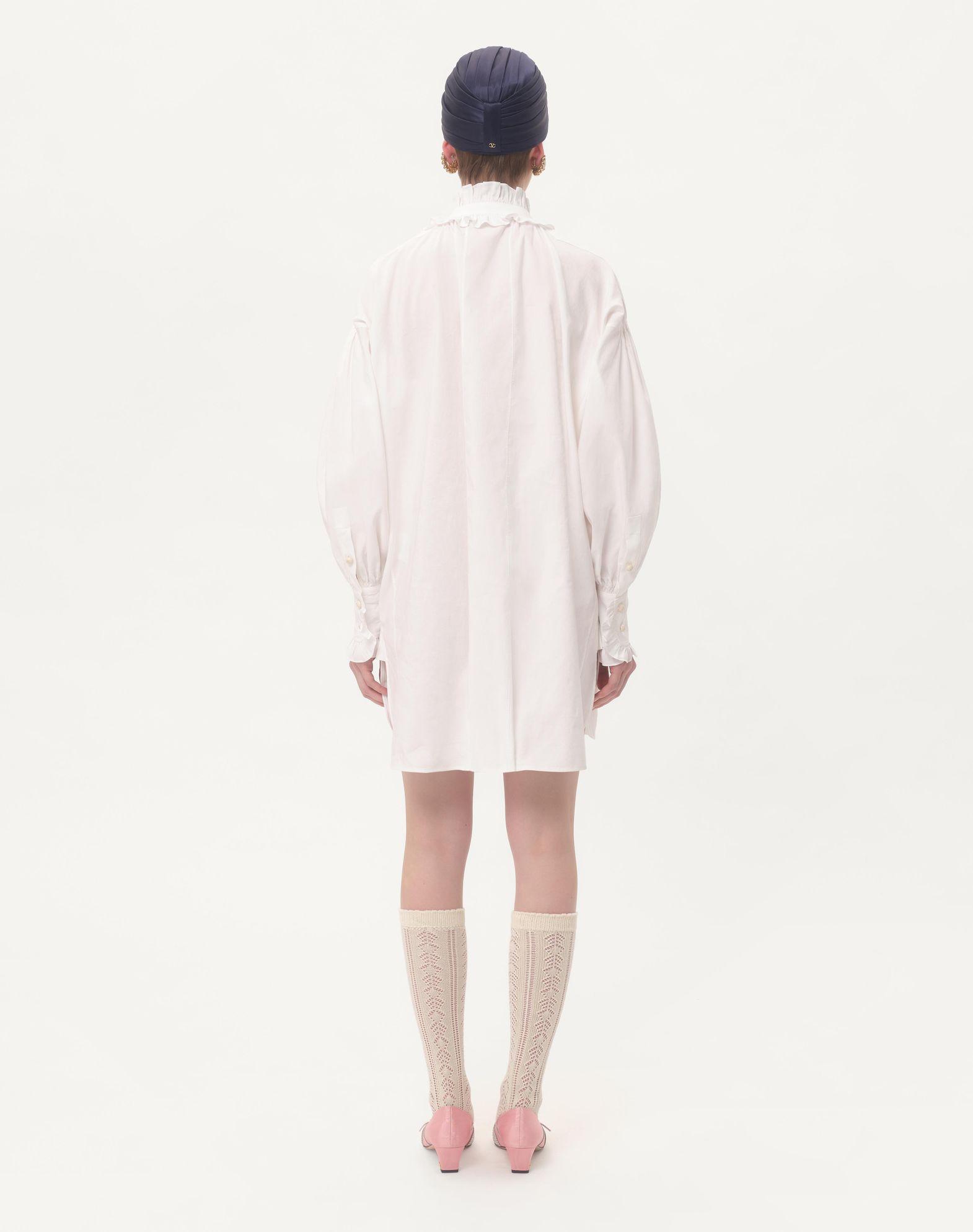 Short Dress In Cotton And Linen  Product Image