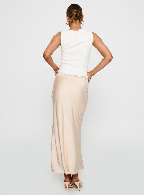 The Charmaine Maxi Skirt Cream Product Image