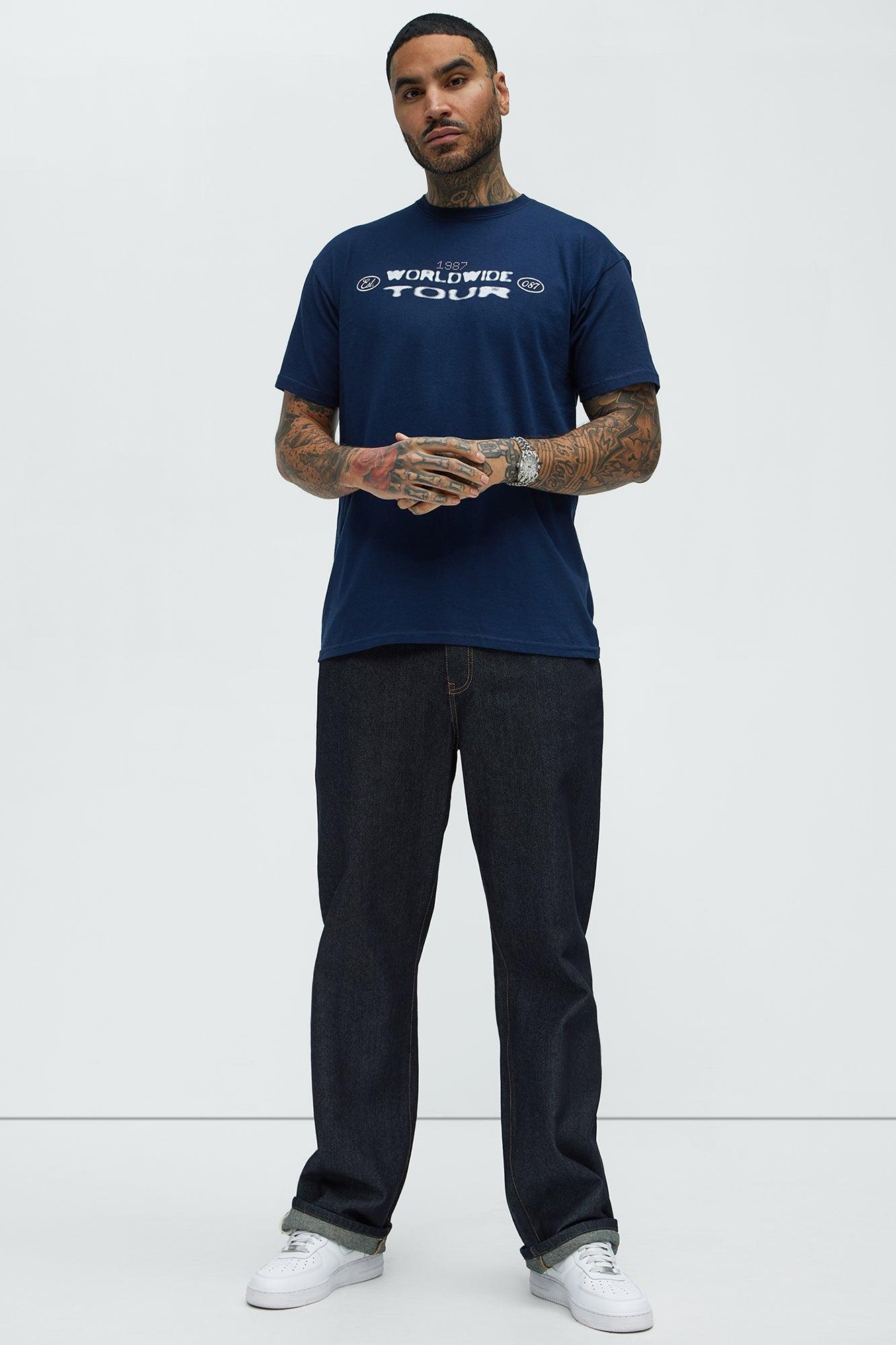 Worldwide Tour Melrose Short Sleeve Tee - Navy Product Image