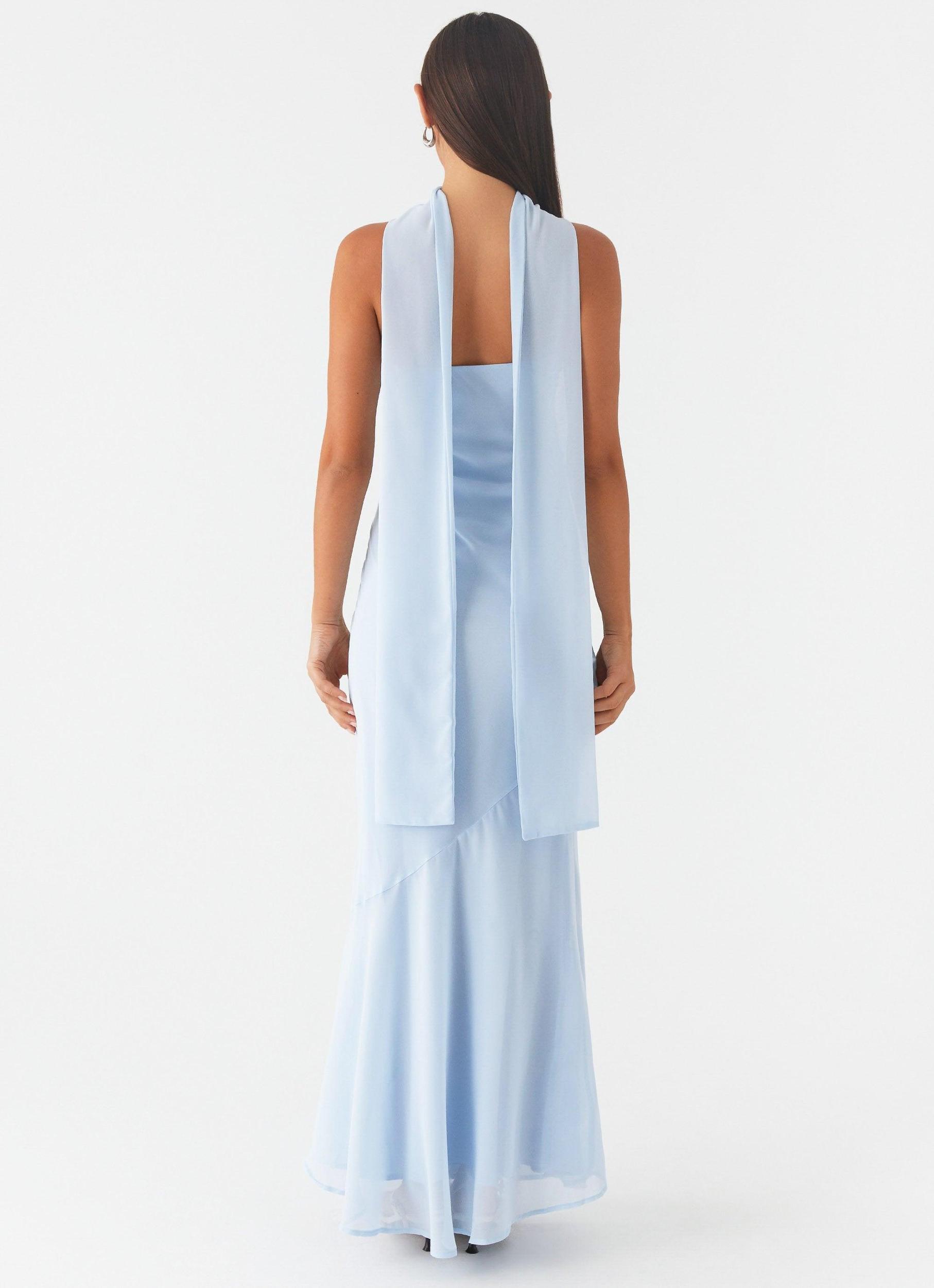 Under The Pagoda Maxi Dress - Blue Product Image