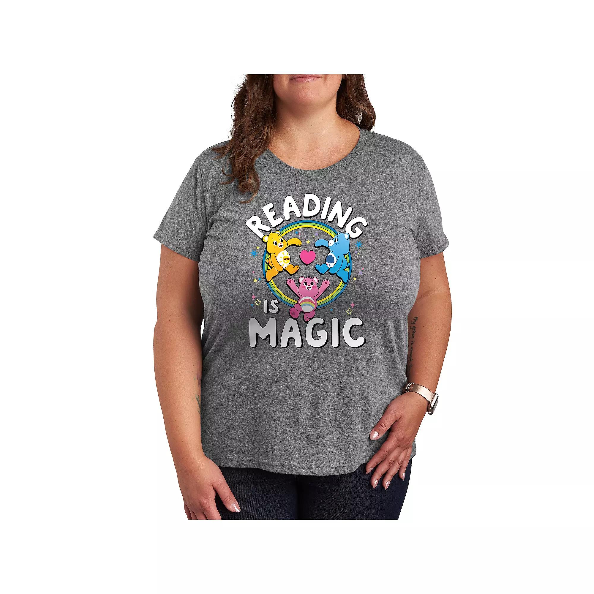 Plus Care Bears Reading Is Magic Graphic Tee, Women's,  Product Image