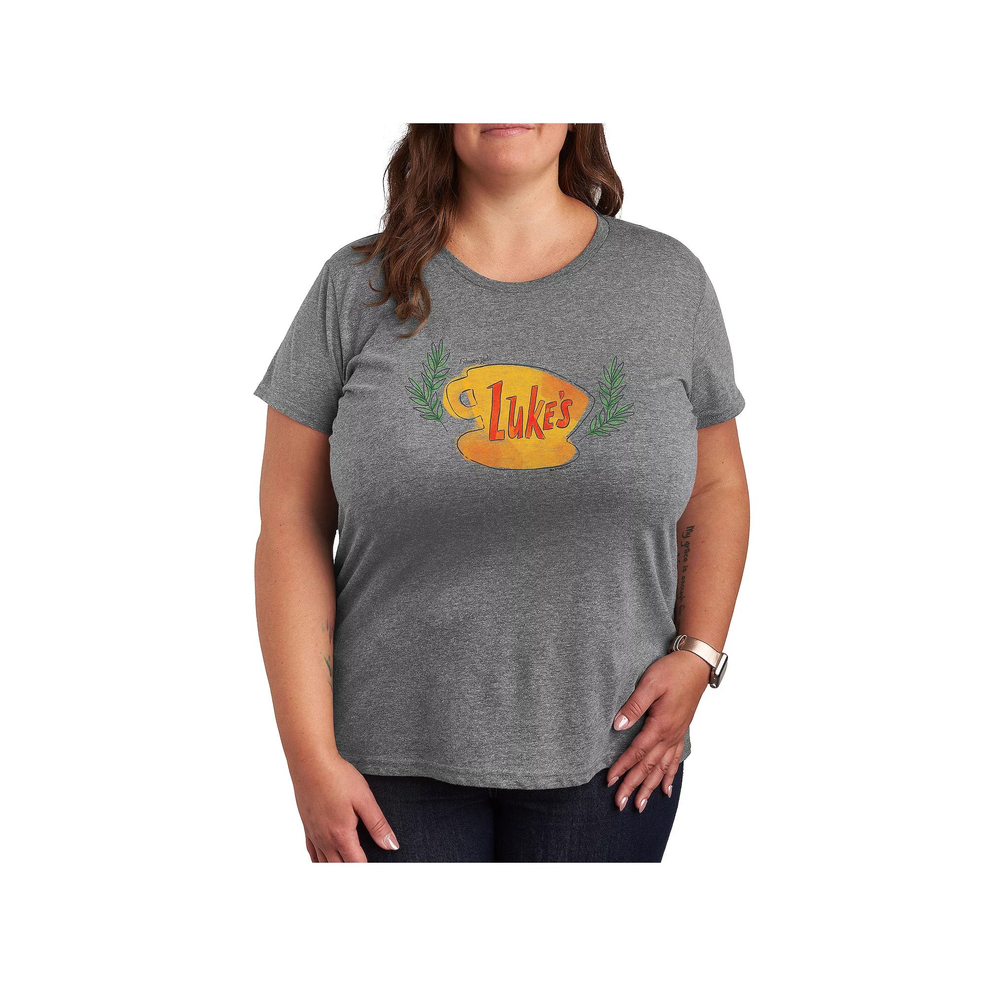 Plus Gilmore Girls Luke's Coffee Cup Graphic Tee, Women's,  Product Image