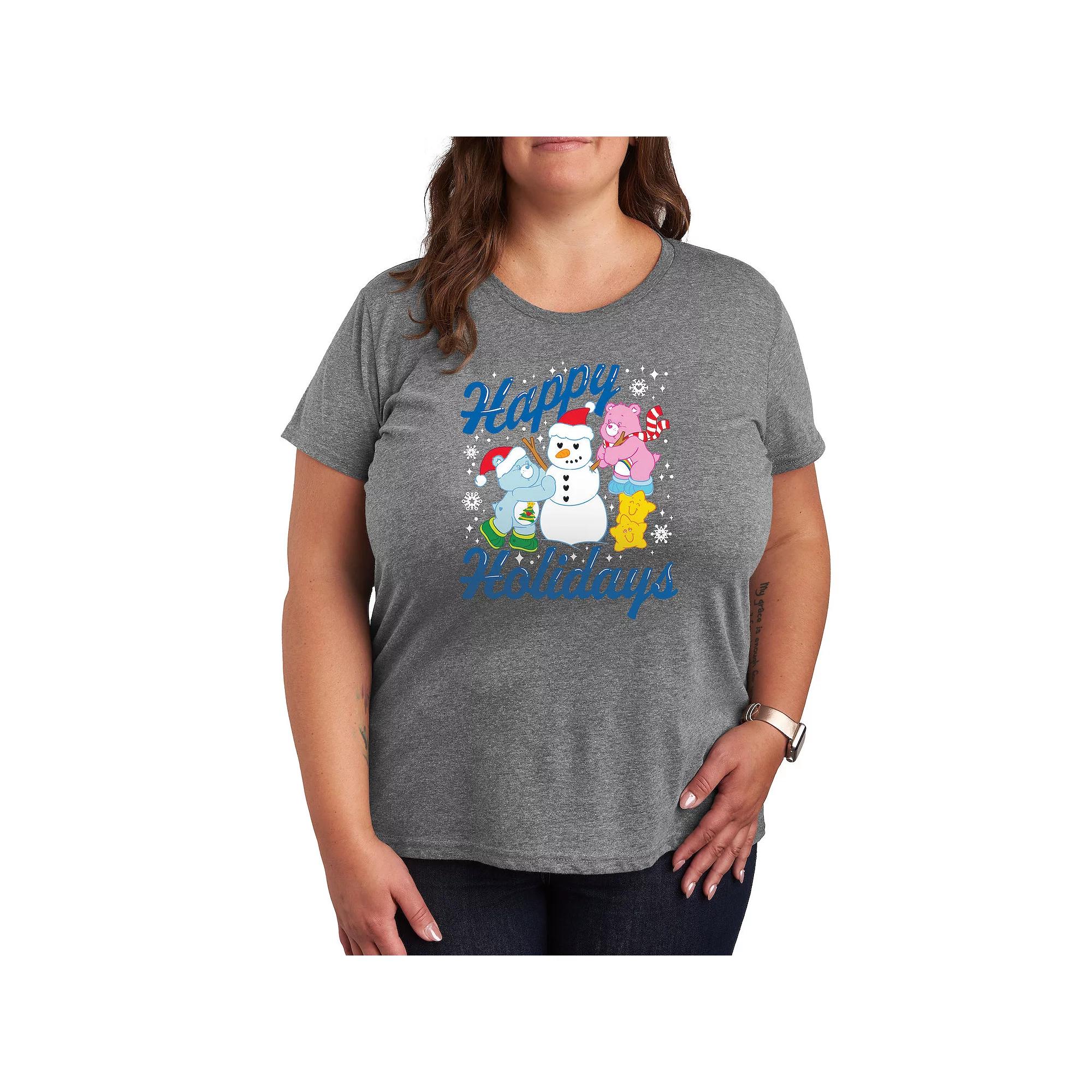 Plus Care Bears Happy Holidays Graphic Tee, Women's,  Product Image