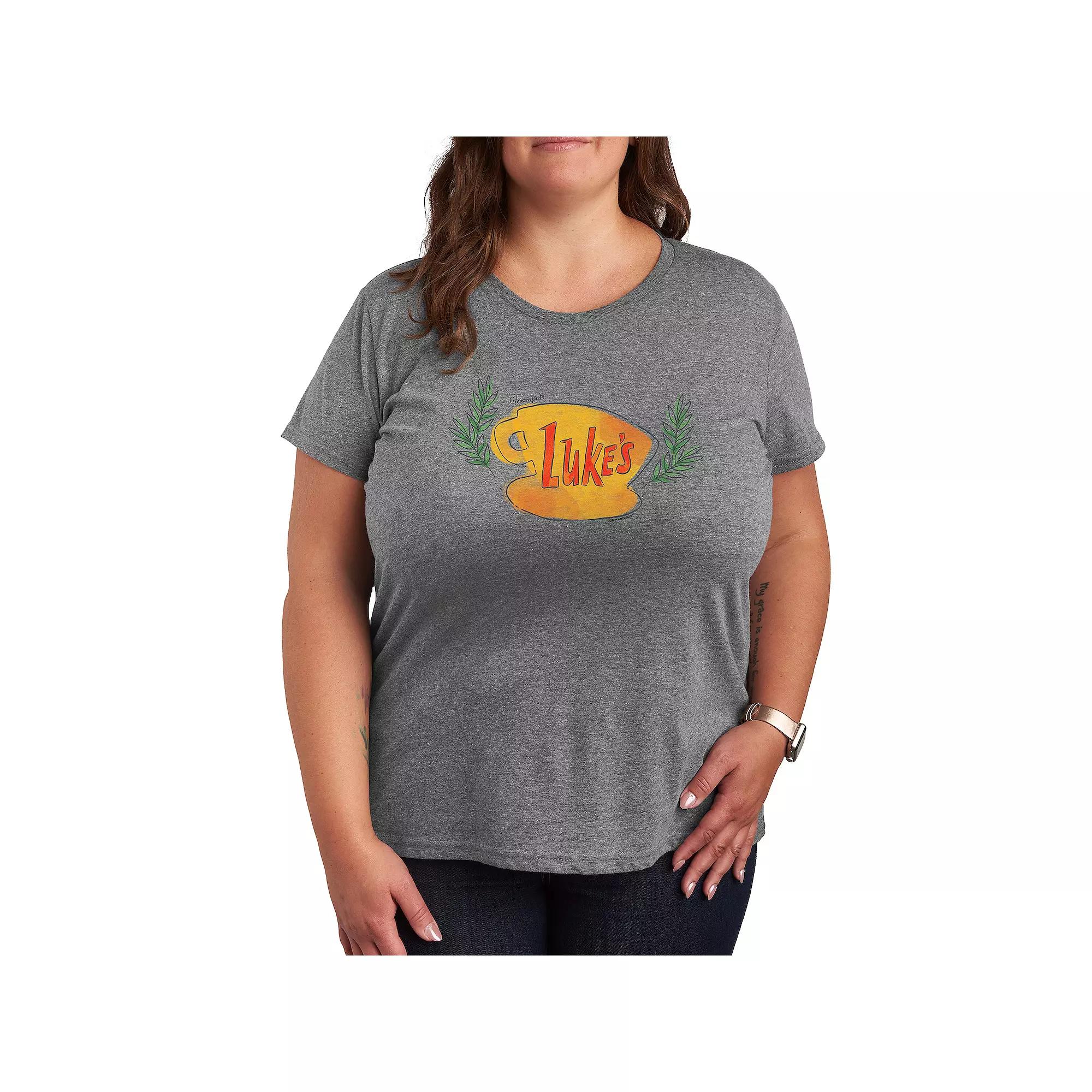 Plus Gilmore Girls Luke's Coffee Cup Graphic Tee, Women's,  Product Image