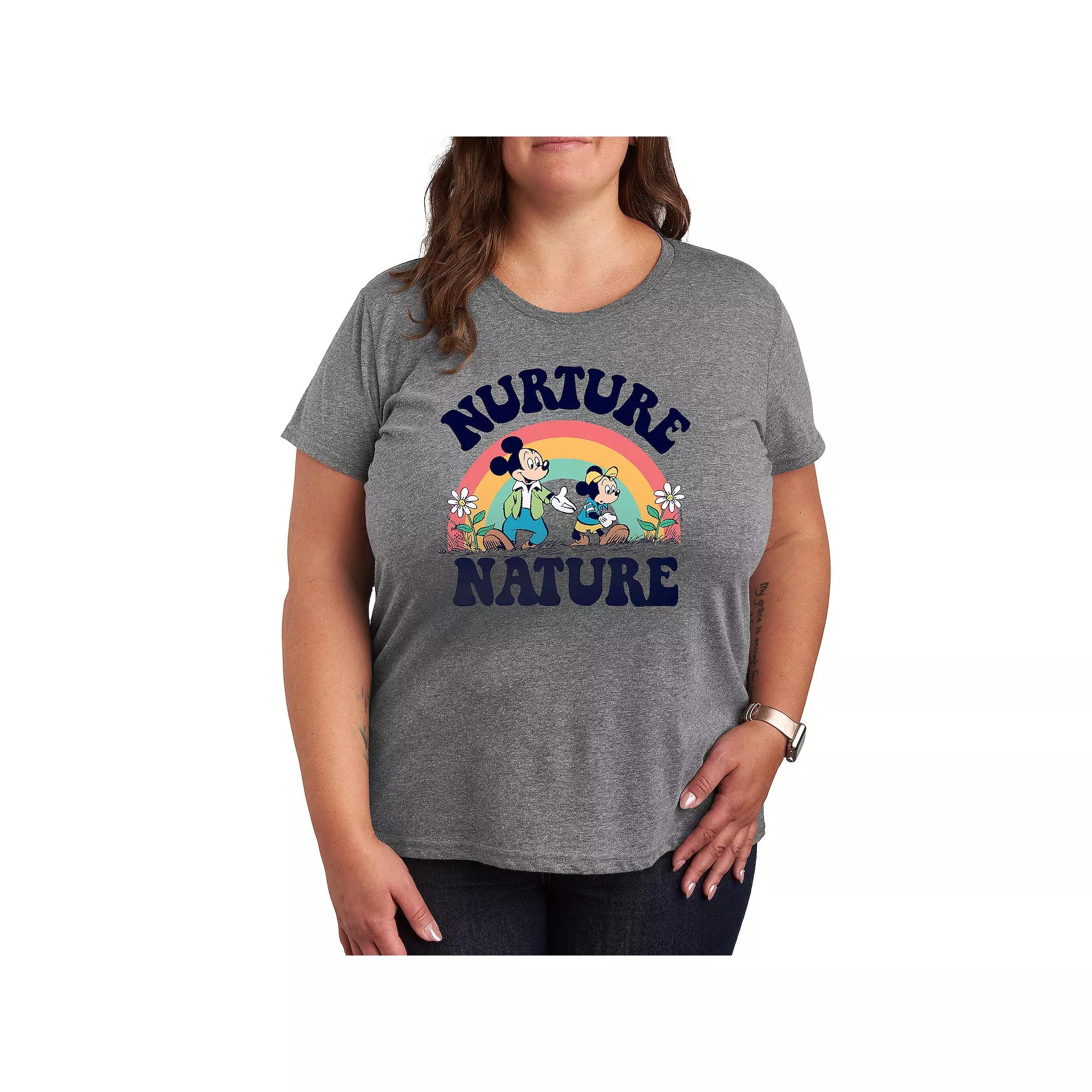 Disney's Mickey Mouse Plus Nurture Nature Graphic Tee, Women's,  Product Image
