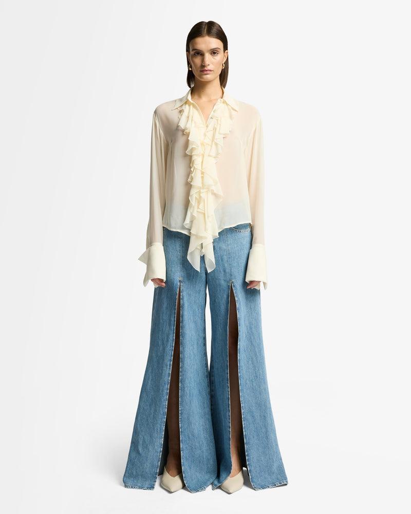 Indigo Linen Willow Palazzo Wide Leg Product Image