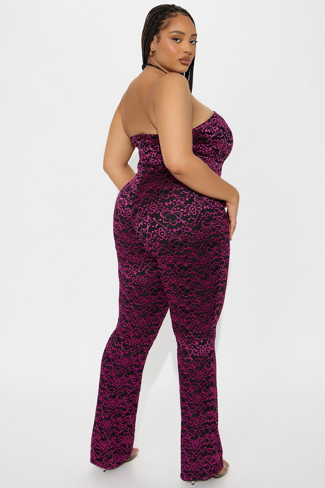 One More Night Lace Jumpsuit - Black/combo Female Product Image