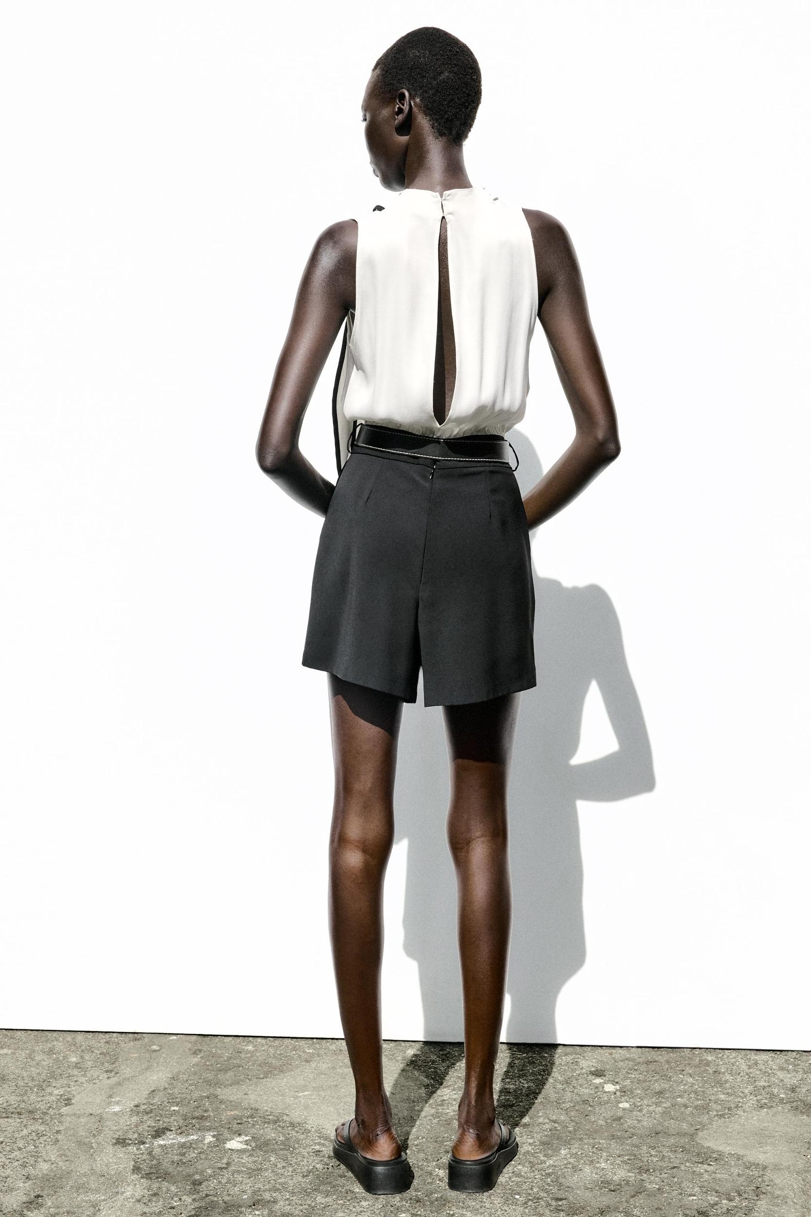 BELTED COMBINATION SHORT JUMPSUIT Product Image