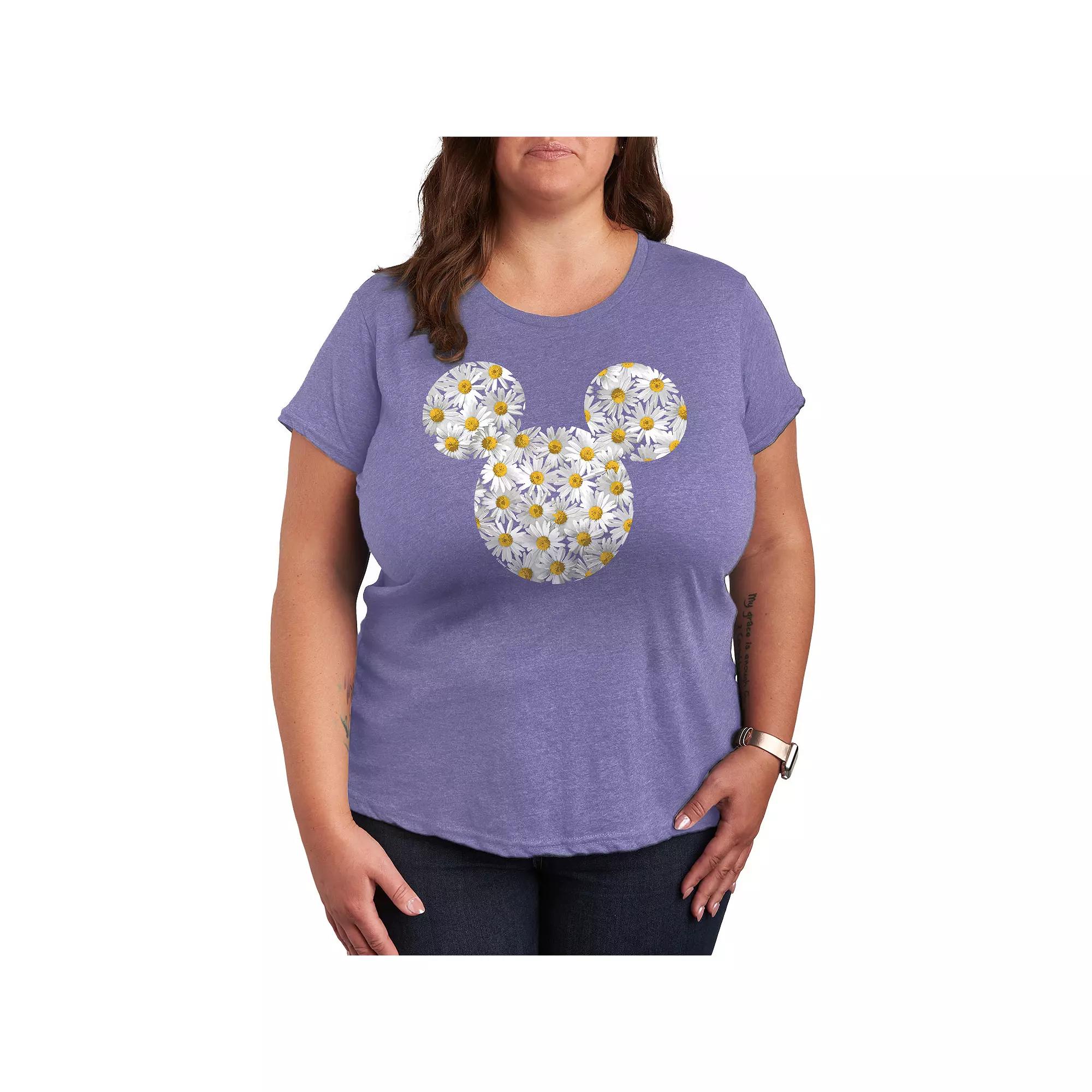 Disney's Mickey Mouse Plus Daisies Graphic Tee, Women's,  Product Image