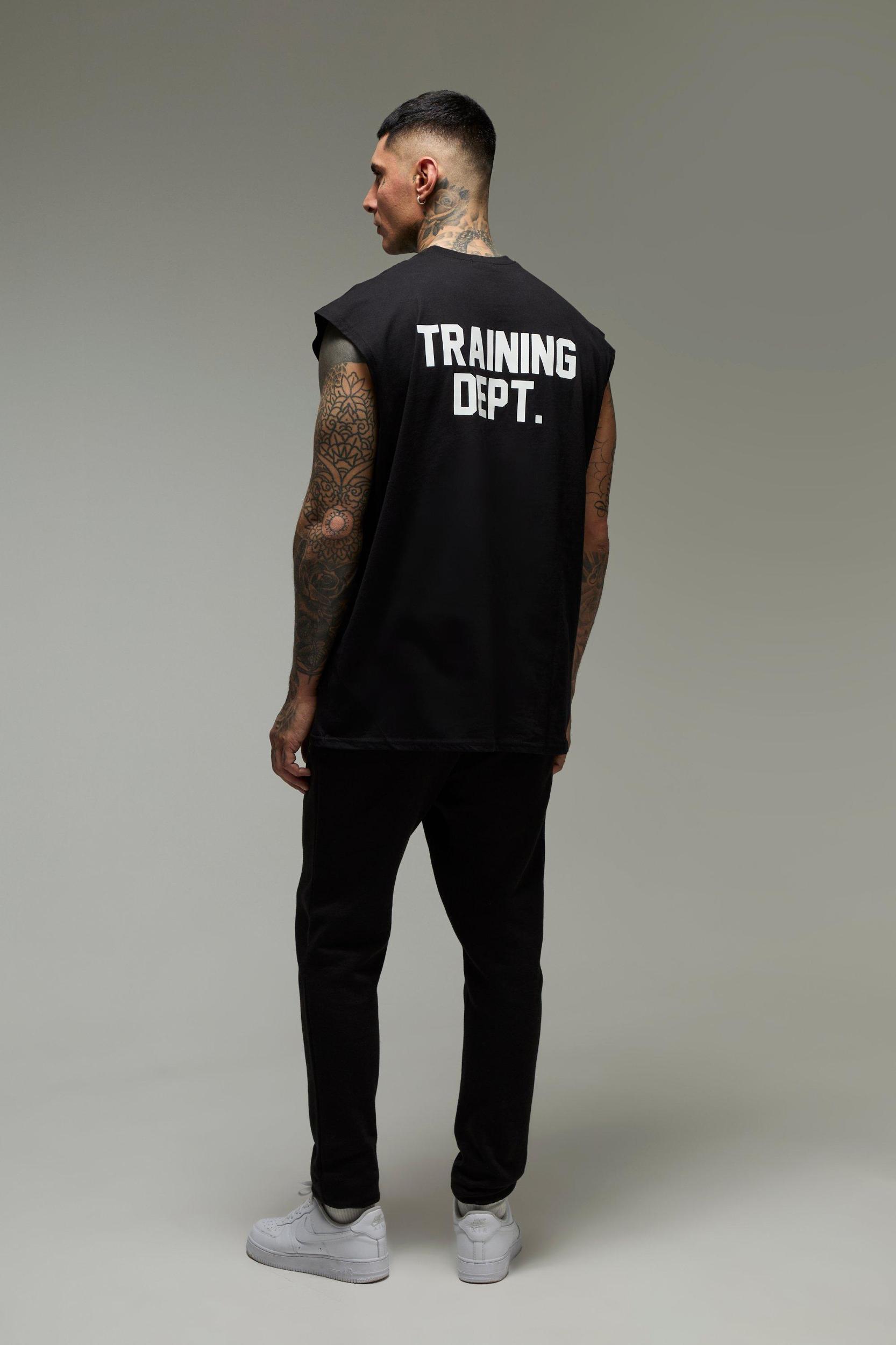 Tall Man Active Training Dept Oversized Tank | boohooMAN USA Product Image