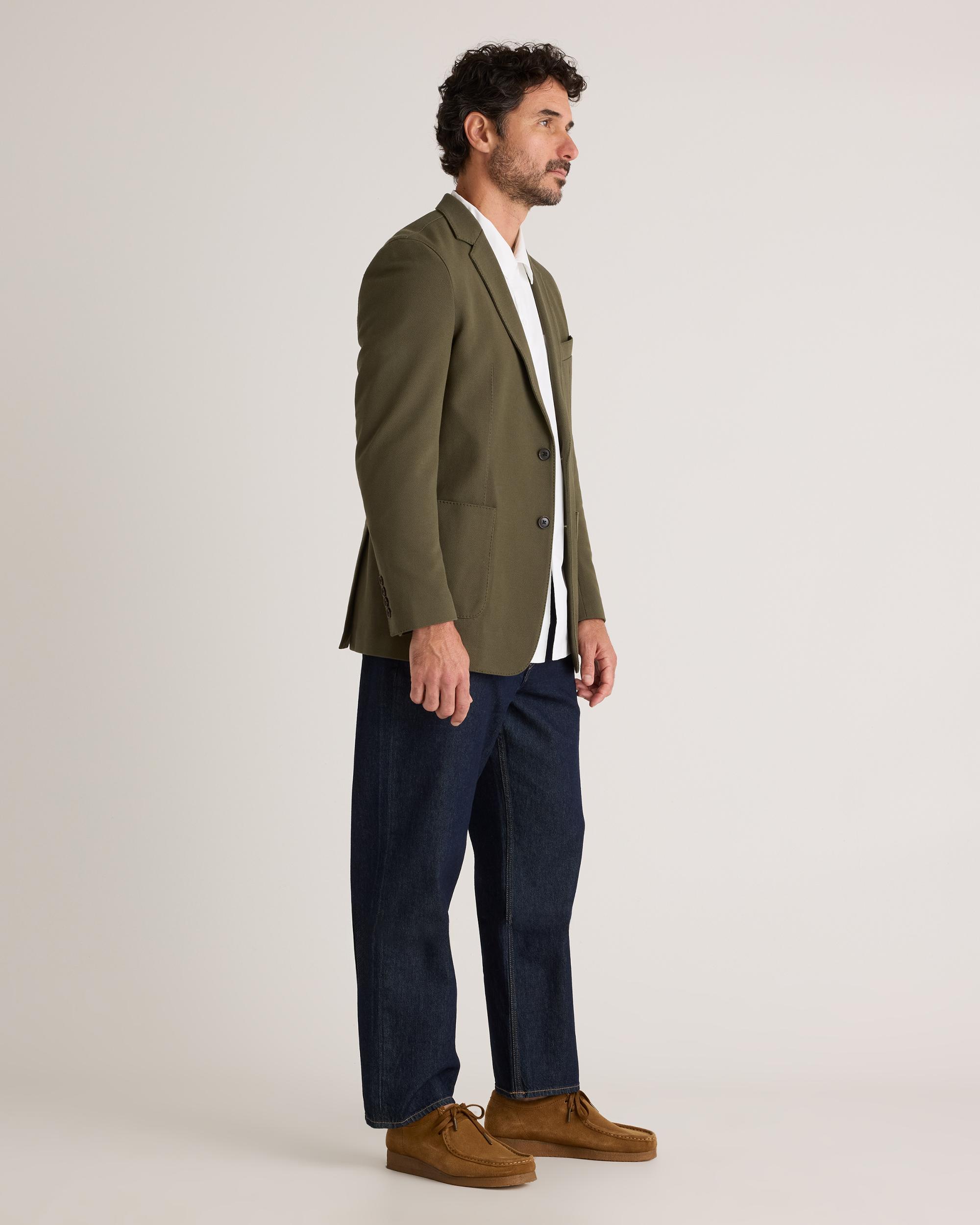 Quince | Men's Cotton Pique Knit Blazer Size XL, Organic Cotton Product Image