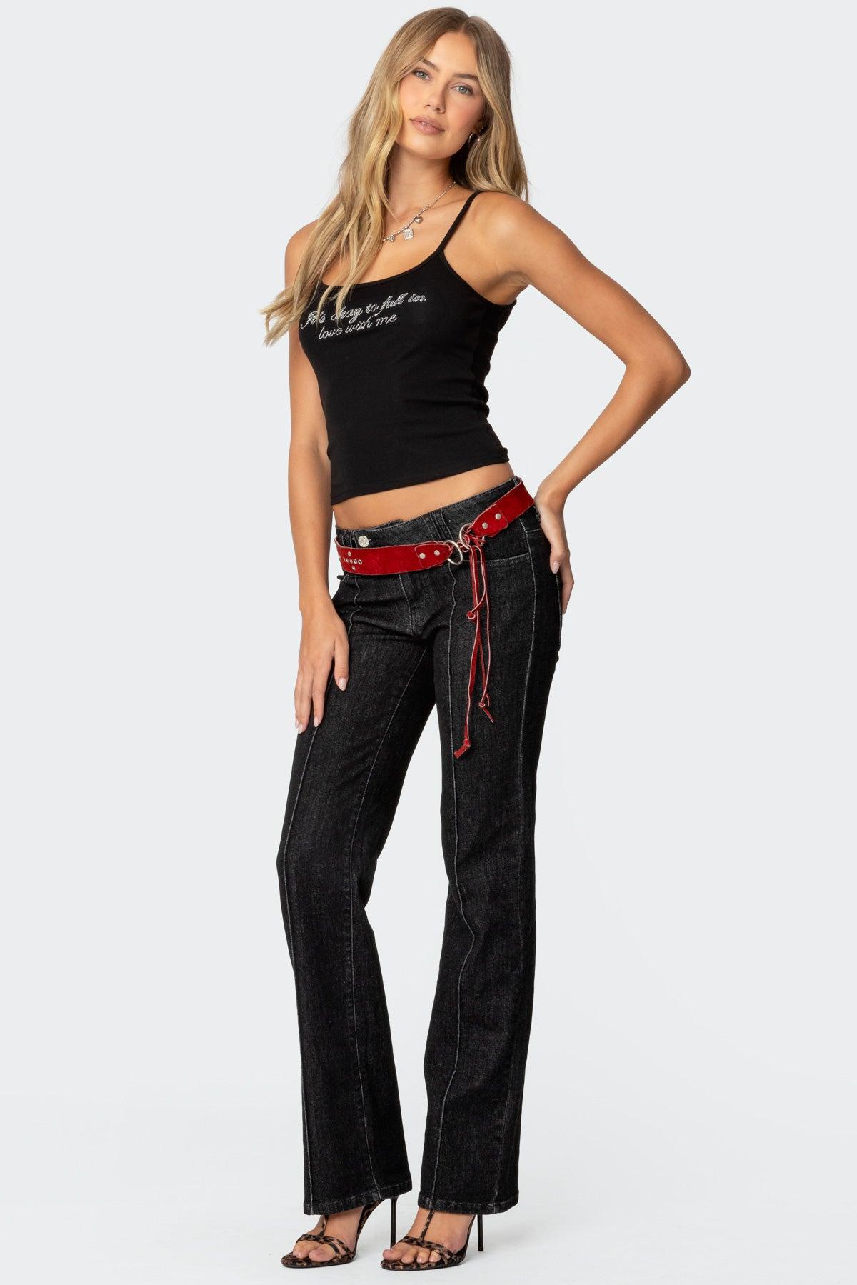 Avril Low Rise Bootcut Jeans Product Image