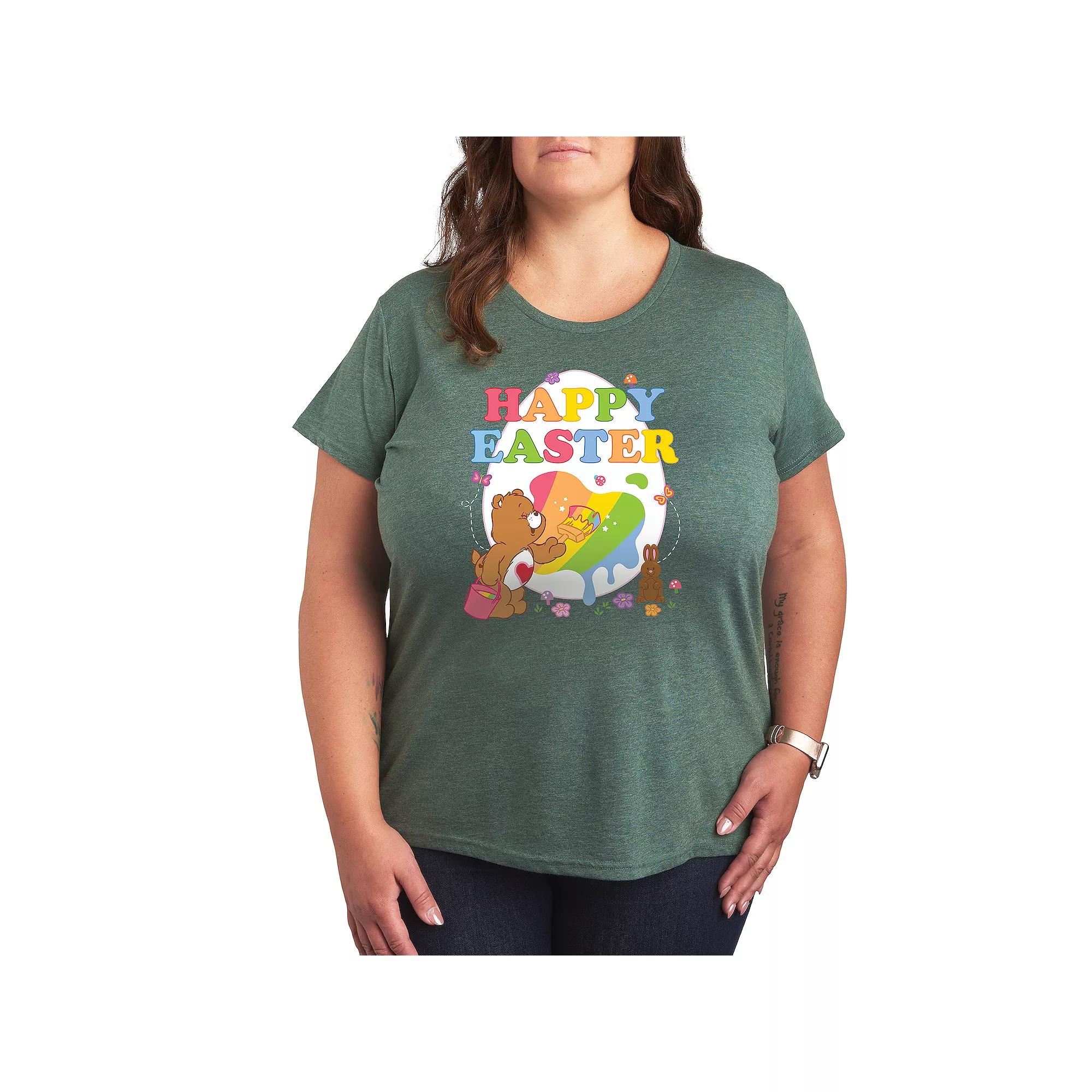 Plus Care Bears Happy Easter Egg Graphic Tee, Women's,  Product Image