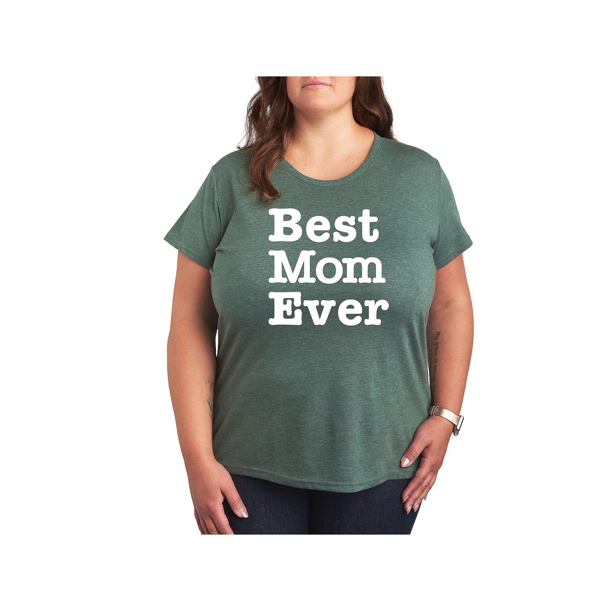 Plus Best Mom Ever Graphic Tee, Women's,  Product Image