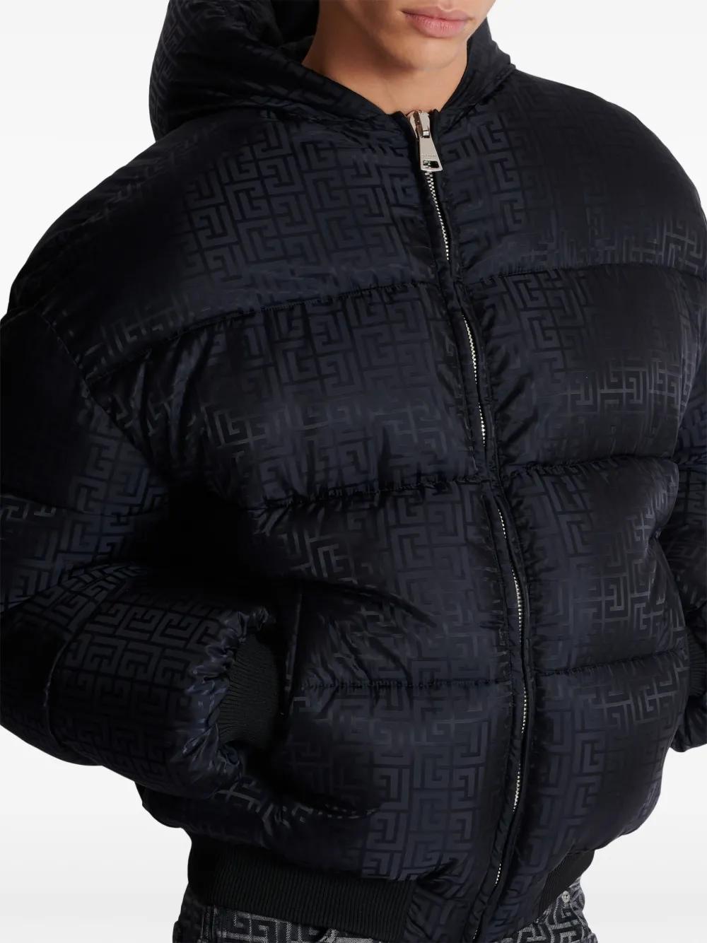 PB-monogram pattern puffer jacket Product Image