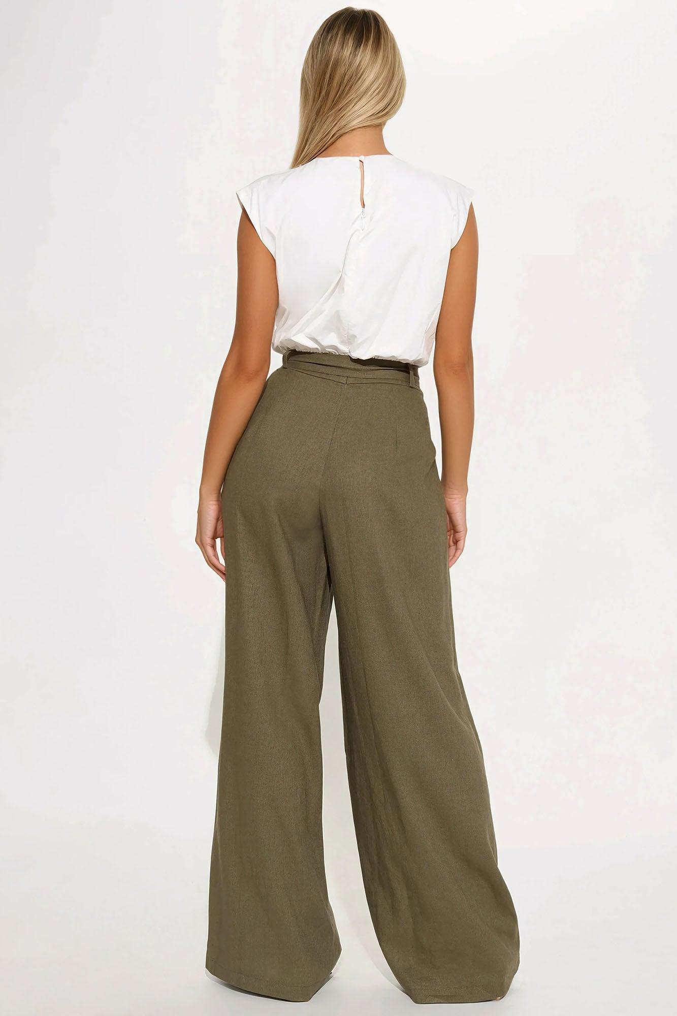 Listen Up Jumpsuit - Olive/combo Product Image