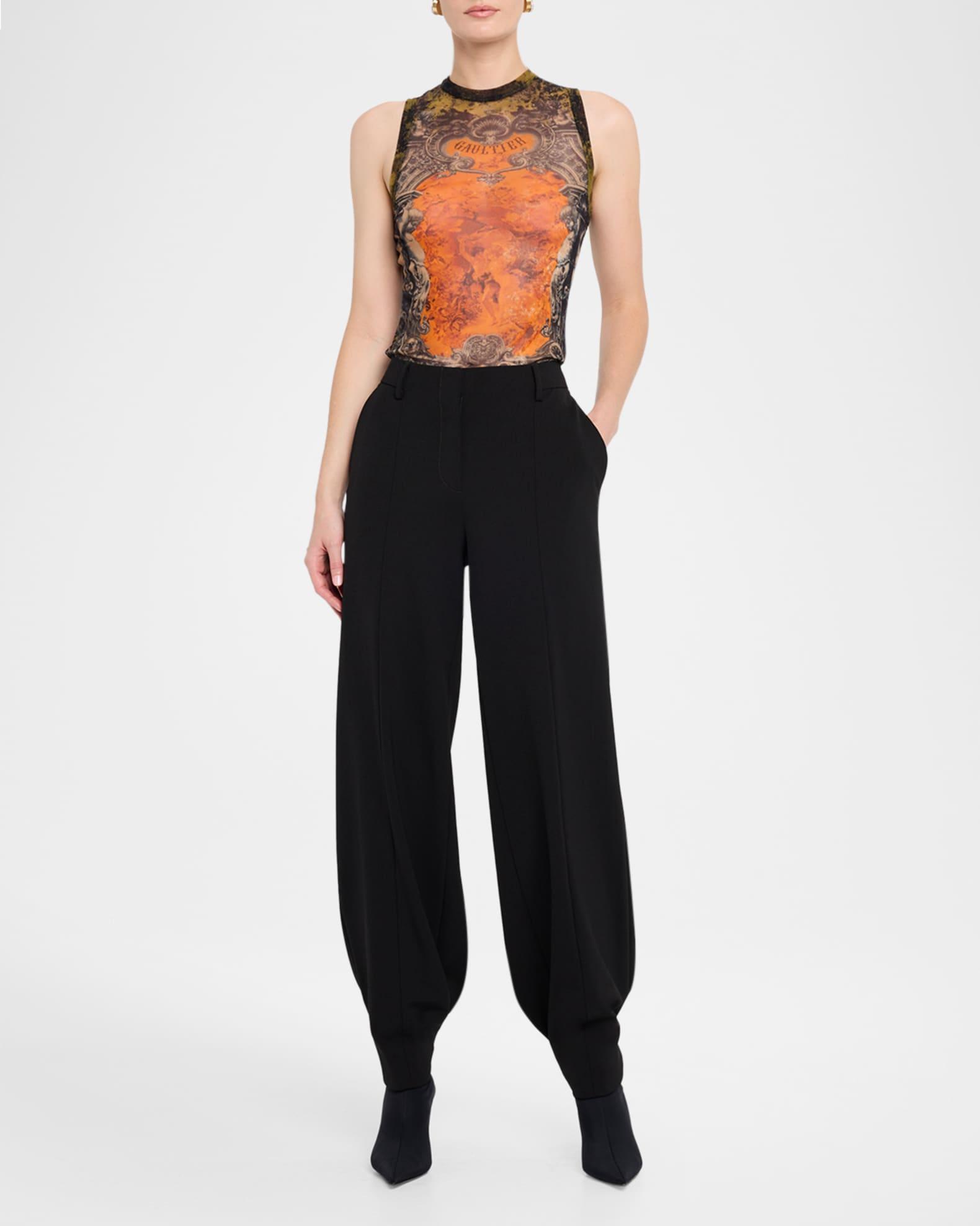 Medallion Printed Mesh Tank Top Product Image