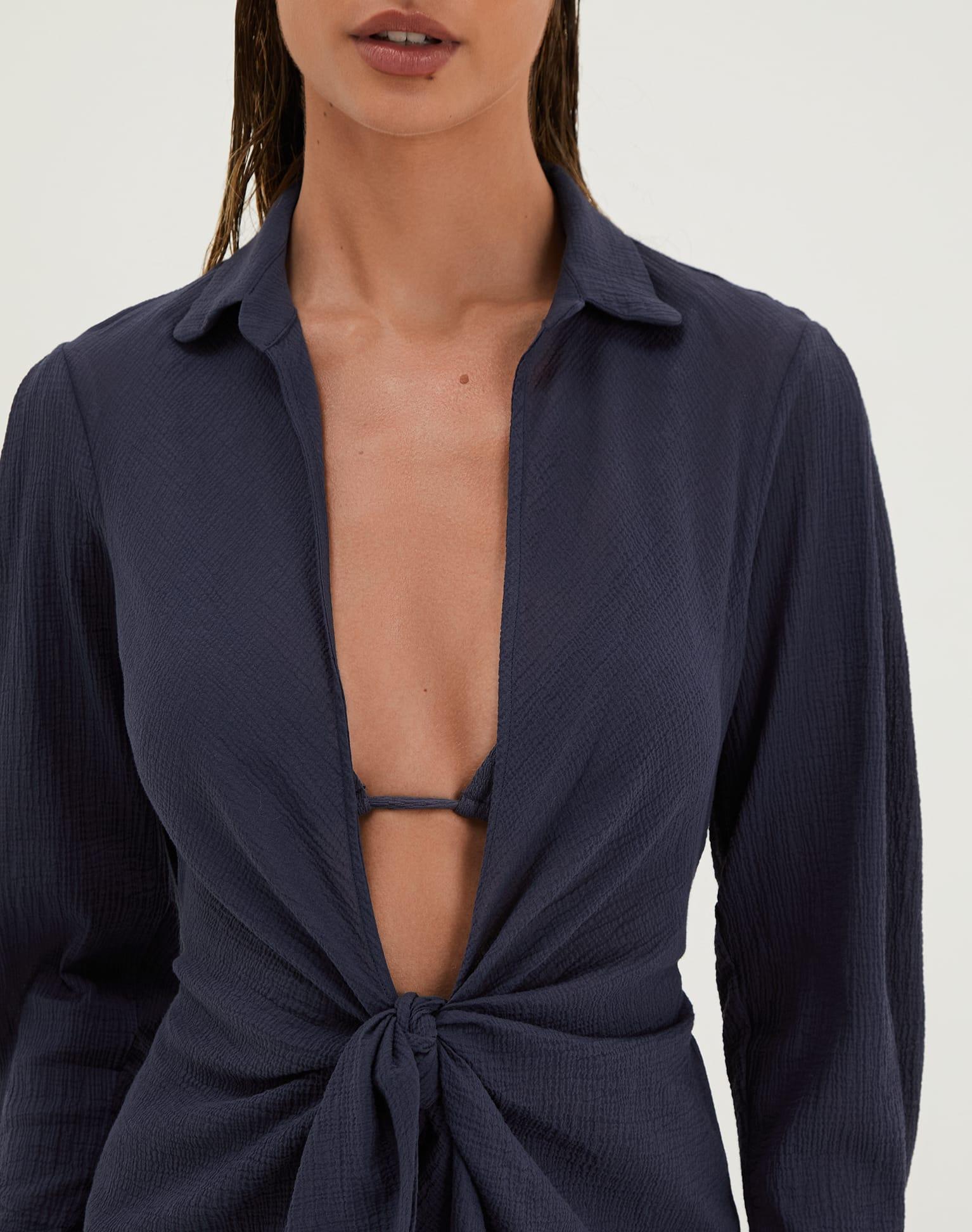 Juliete Short Cover Up - Sailboat Product Image