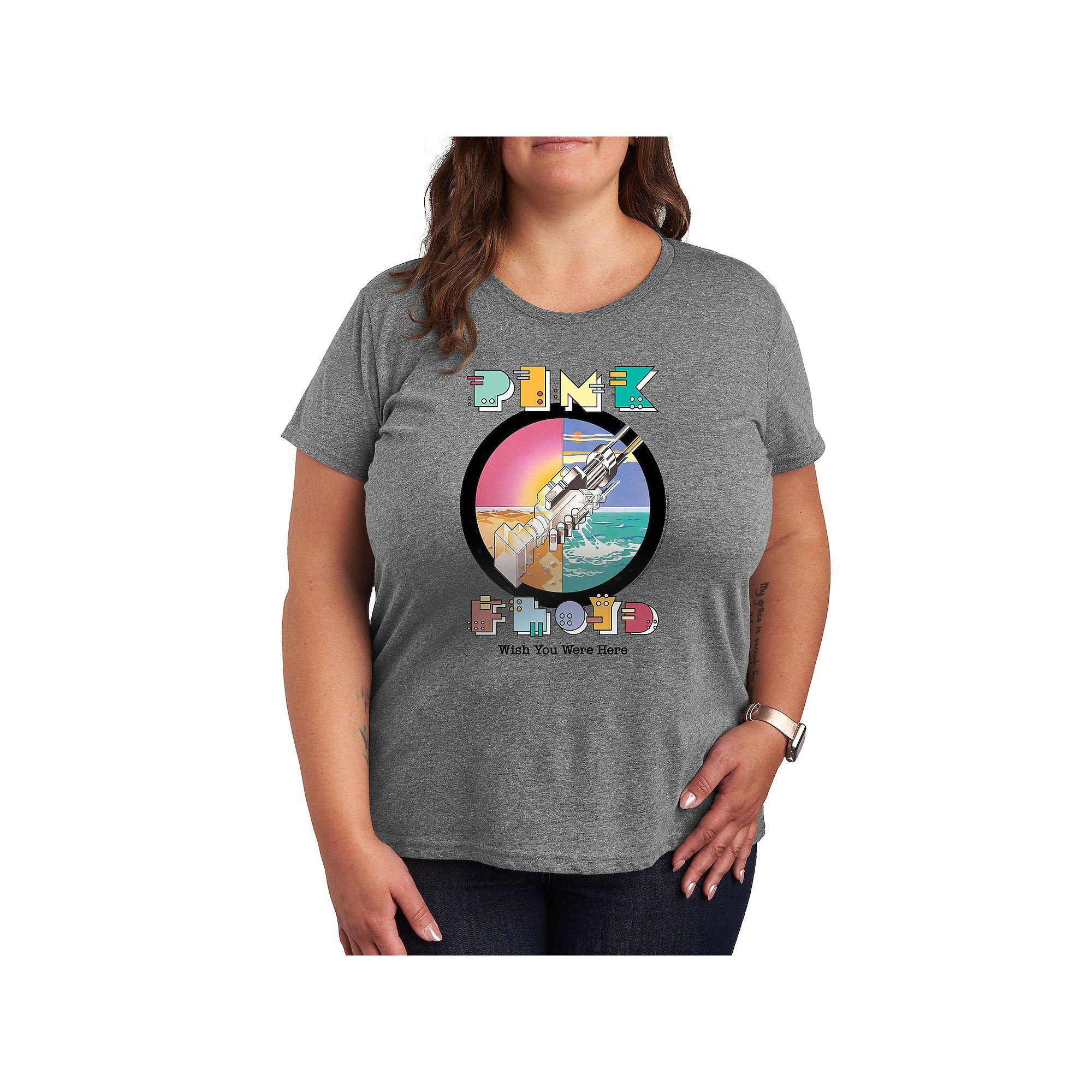 Plus Pink Floyd Robot Handshake Graphic Tee, Women's,  Product Image