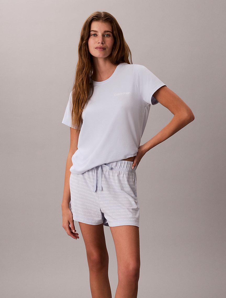 Viscose Cotton Blend Tee and Shorts Set Product Image