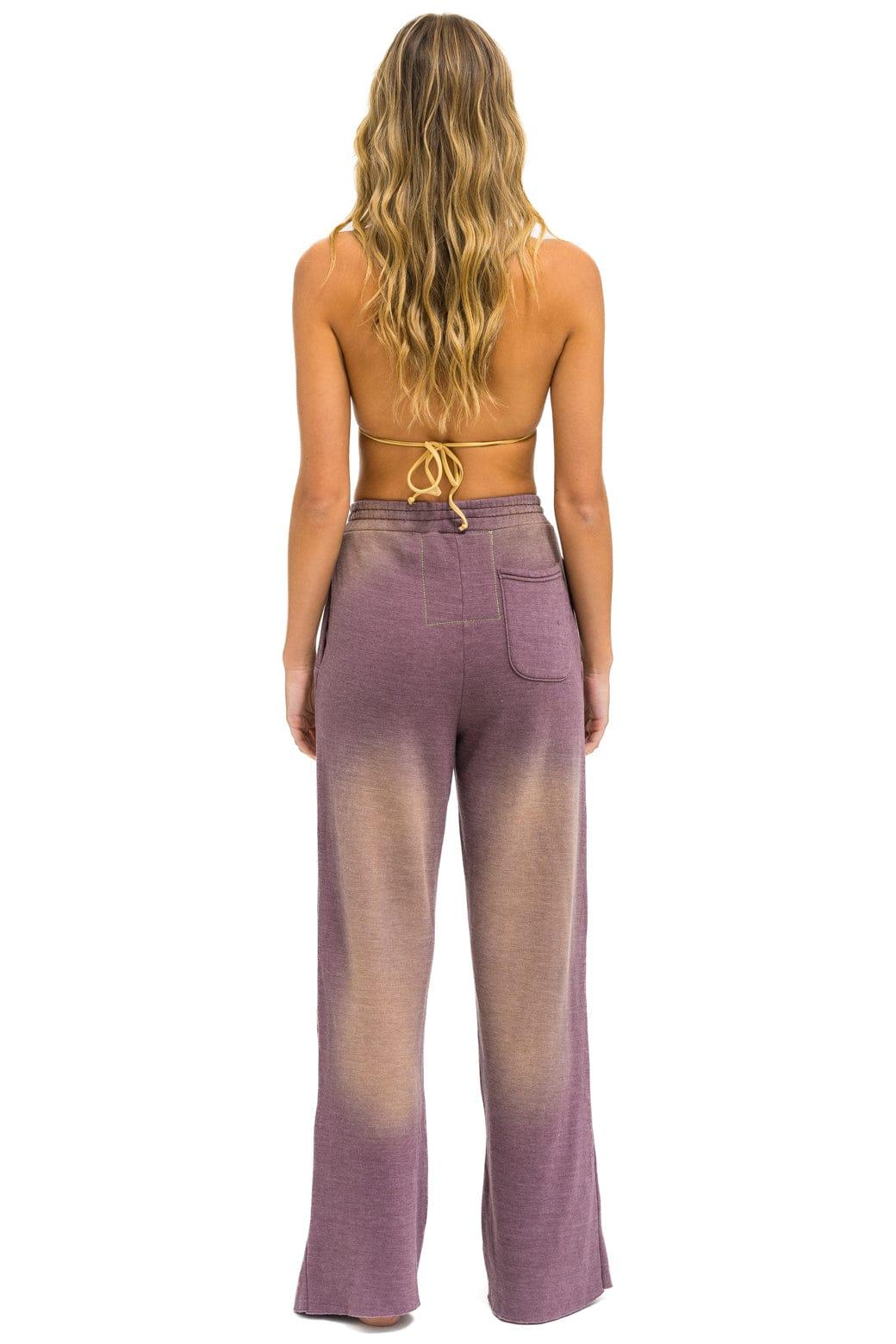 AN 3D WIDE LEG POCKET SWEATPANTS - FADED MOCHA Female Product Image
