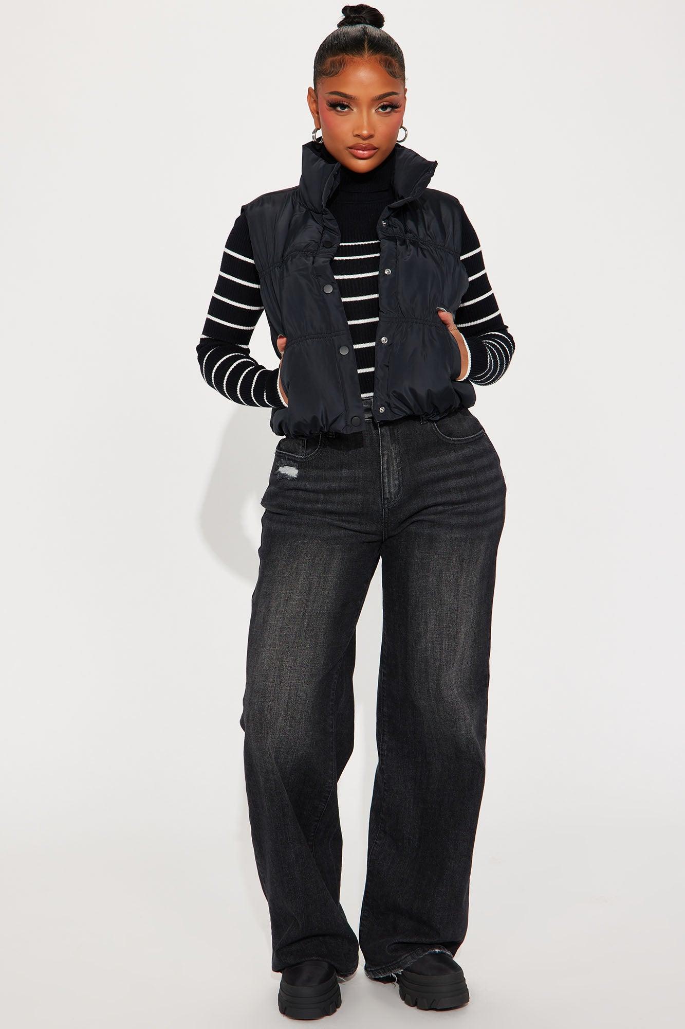 Stella Puffer Vest - Black Product Image