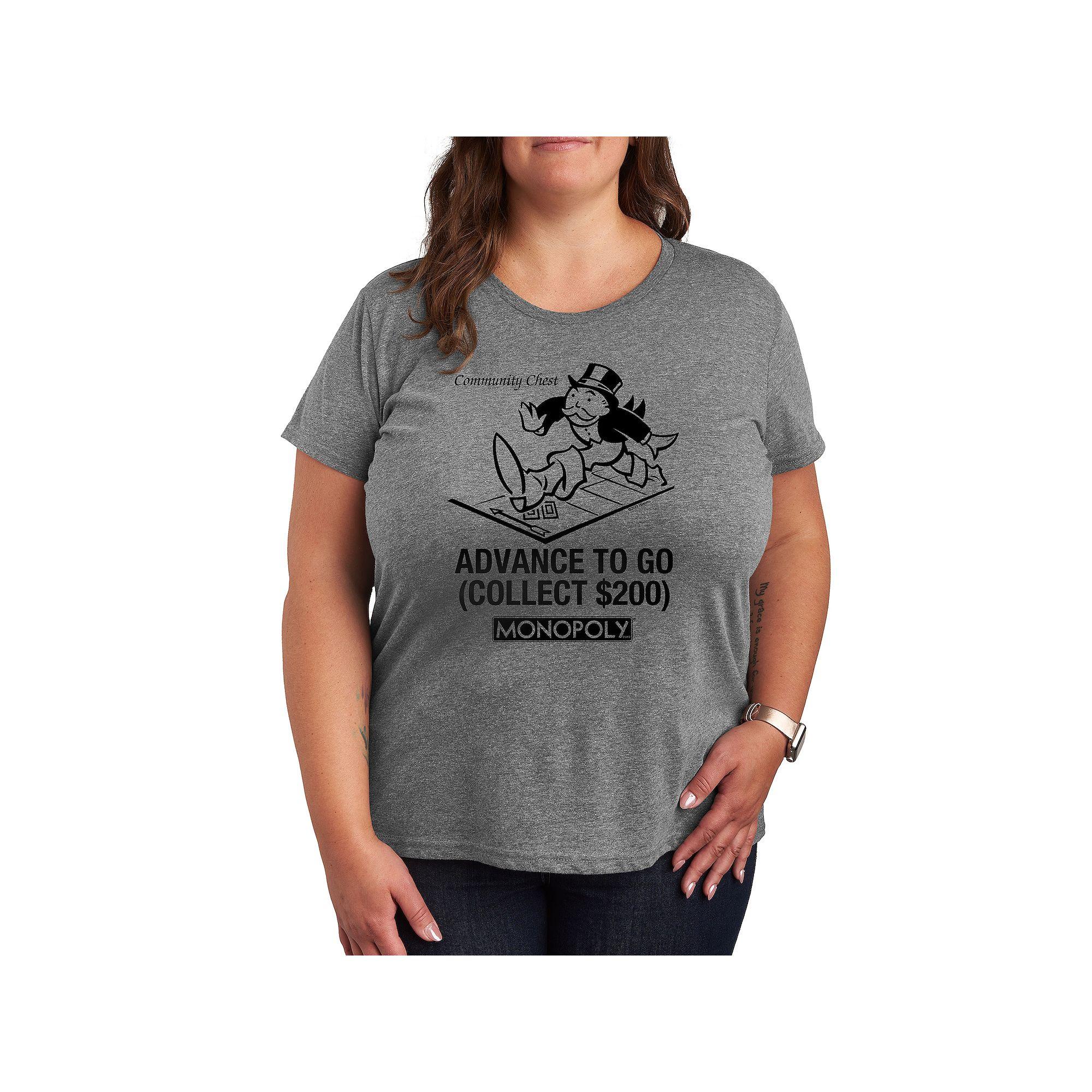 Plus Monopoly Advance To Go Graphic Tee, Women's,  Product Image