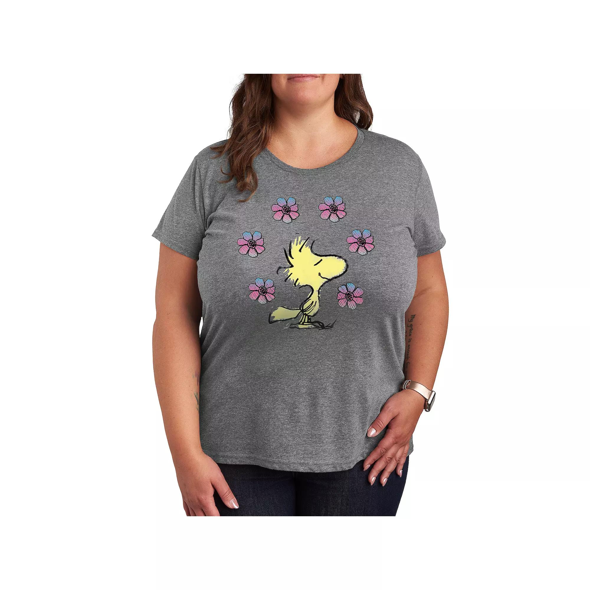 Plus Peanuts Snoopy & Charlie Brown Dancing Graphic Tee, Women's,  Product Image