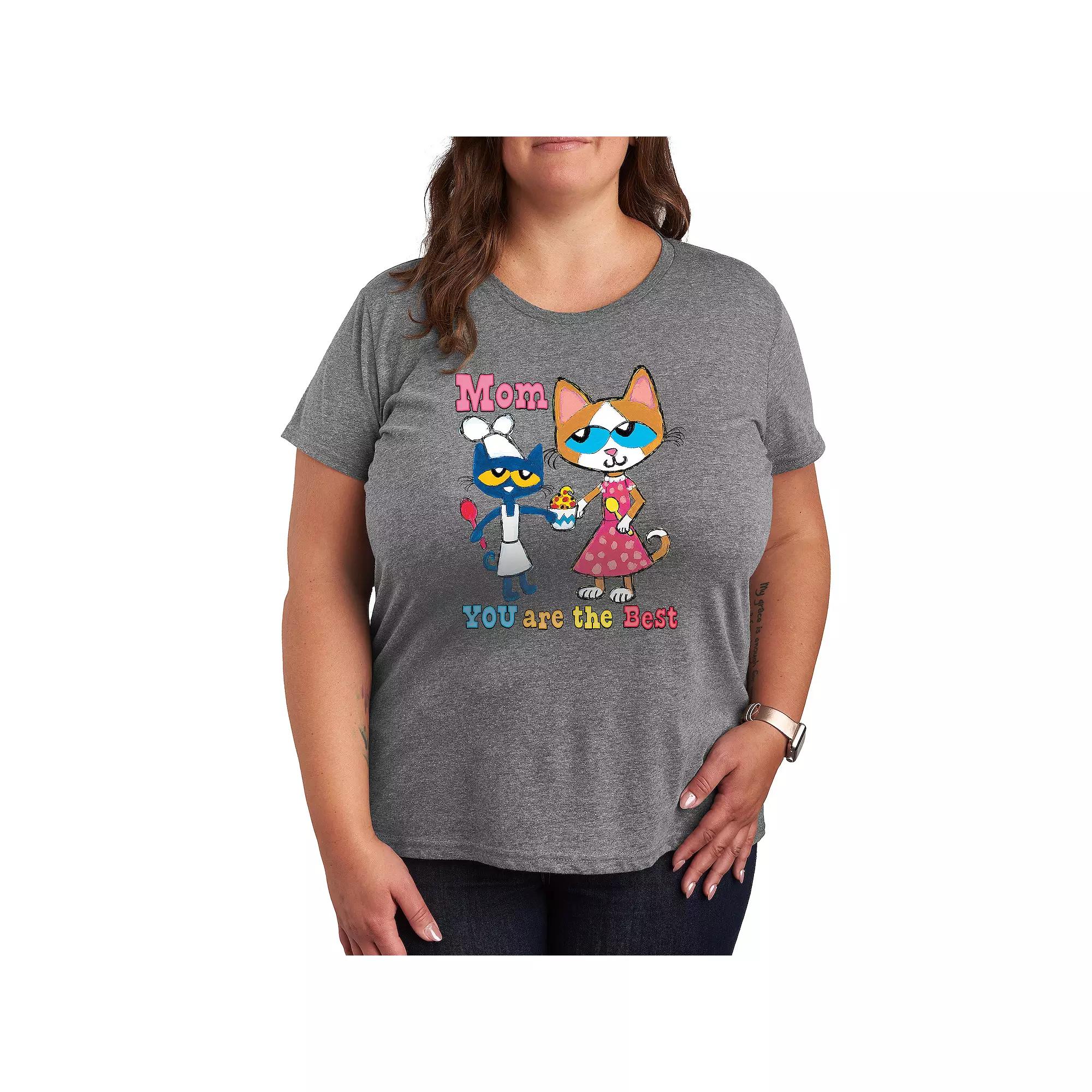 Plus Pete the Cat The Best Mom Graphic Tee, Women's,  Product Image