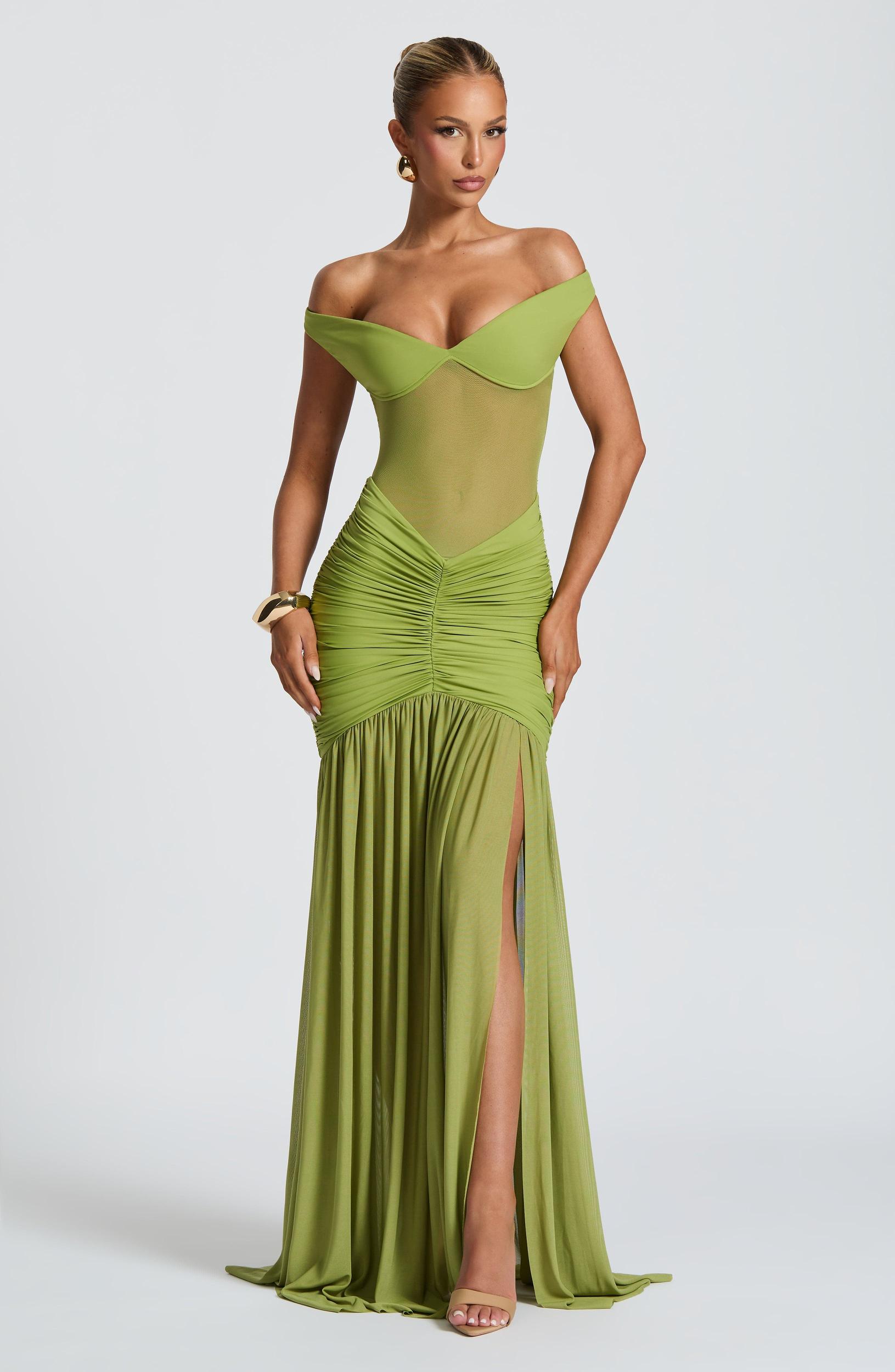 Alaia Maxi Dress - Olive Product Image