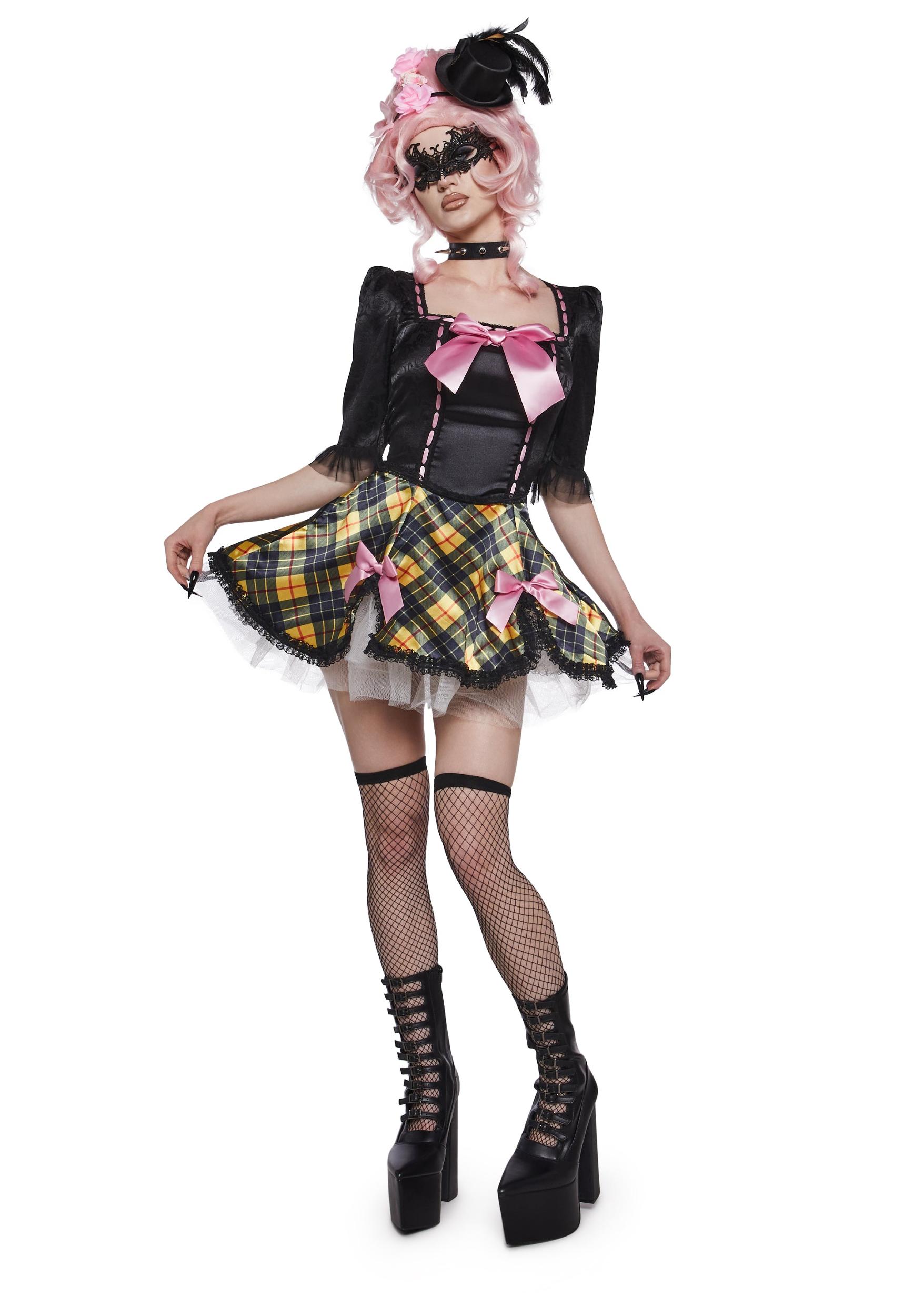 Womens Sexy Halloween Punk Marie Antoinette Costume - Black Product Image