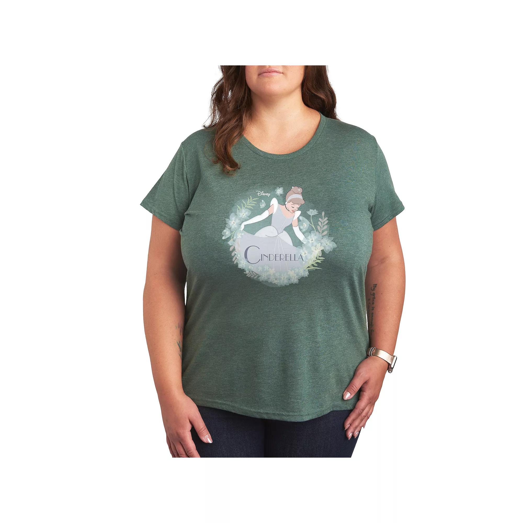 Disney Princess Cinderella Plus Graphic Tee, Women's,  Product Image