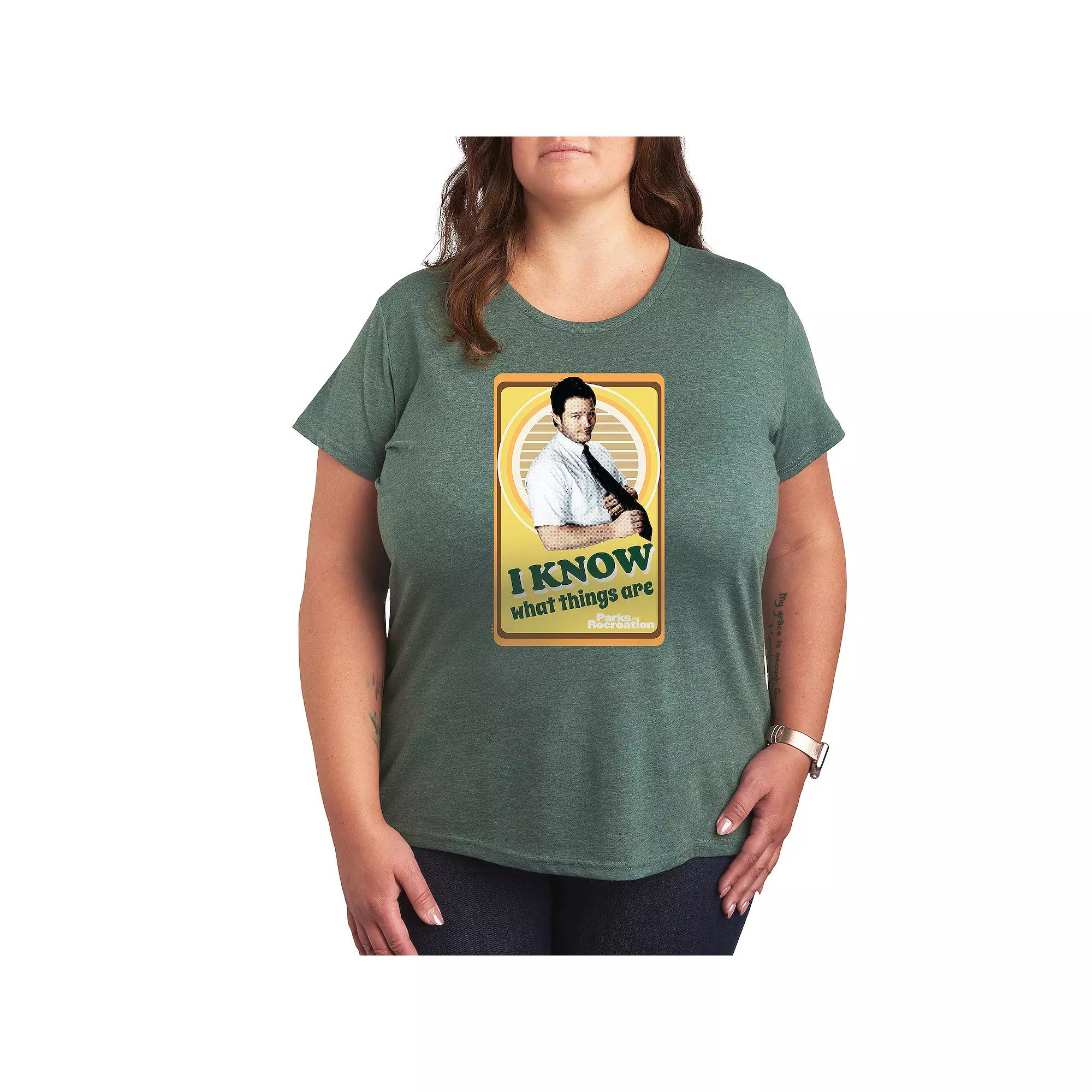 Plus Parks and Recreation I Know Graphic Tee, Women's,  Product Image